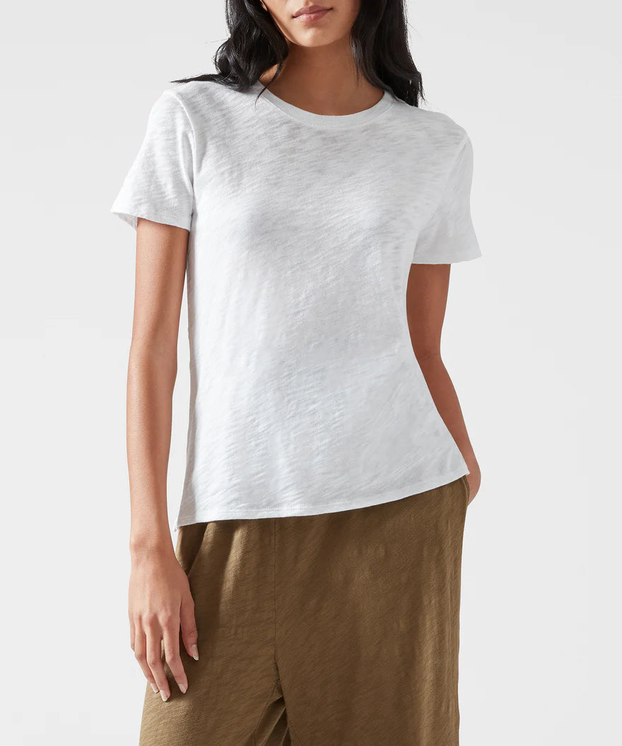 Slub Jersey Schoolboy Crew Tee