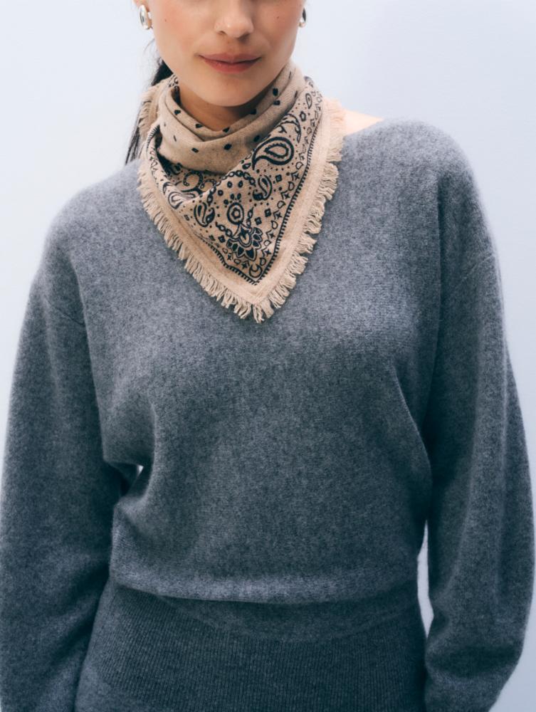 Cashmere Printed Bandana