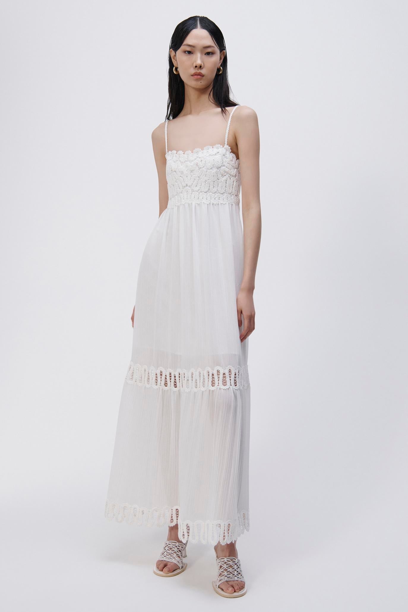 Simkhai Salana Cage Tiered Maxi Dress