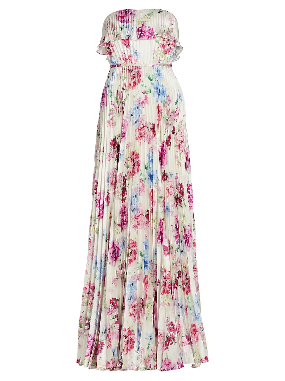 Strapless Satin Long Dress