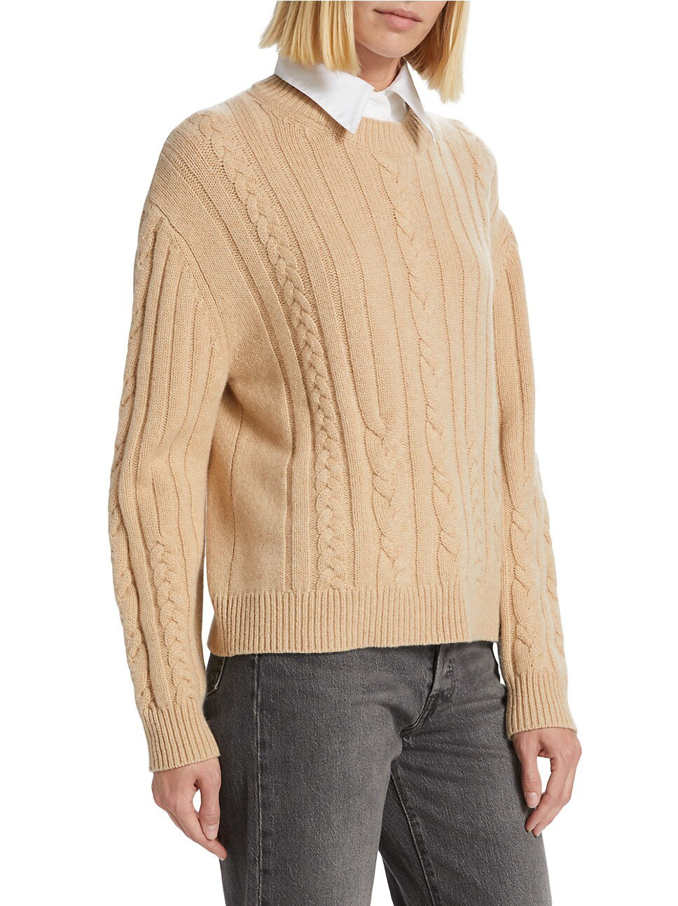 Boy Cable with Collar Sweater