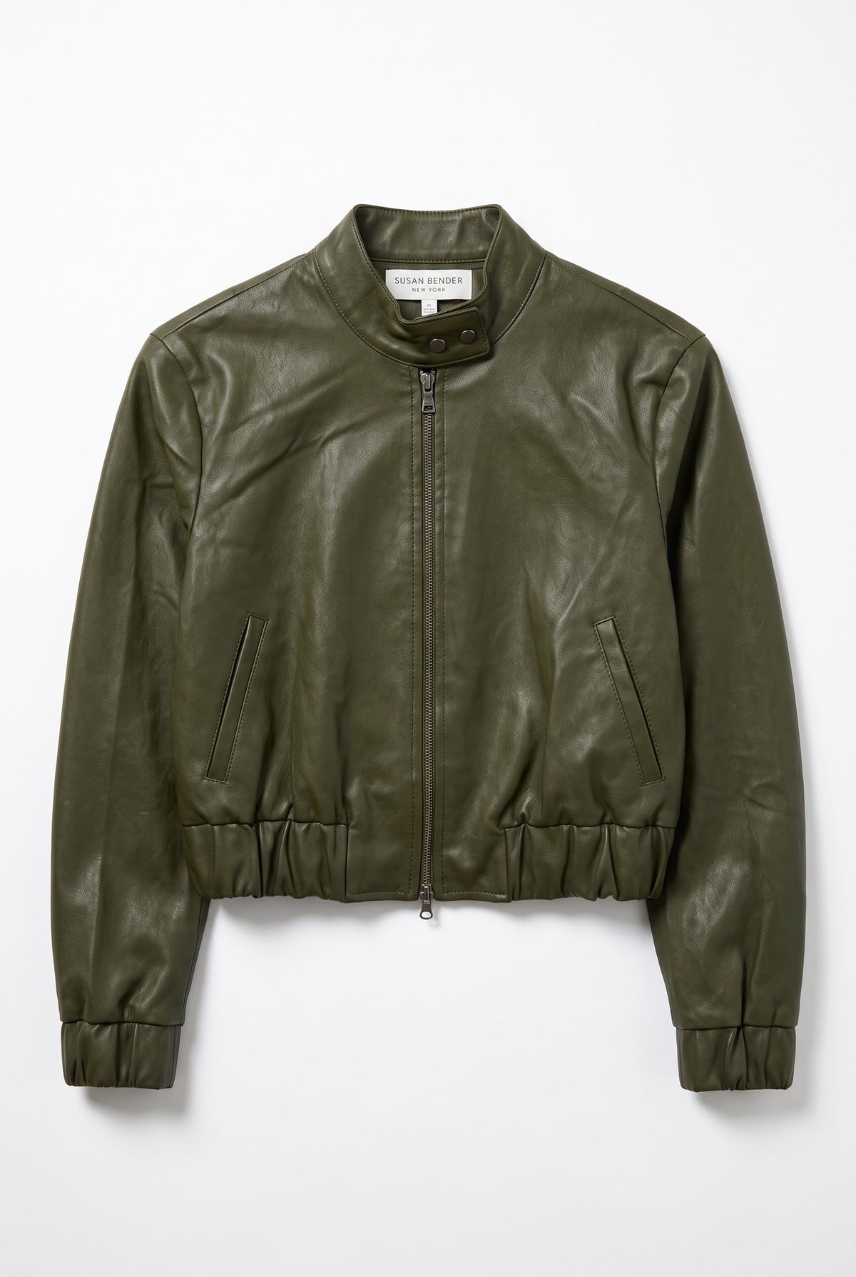 Leather Windbreaker