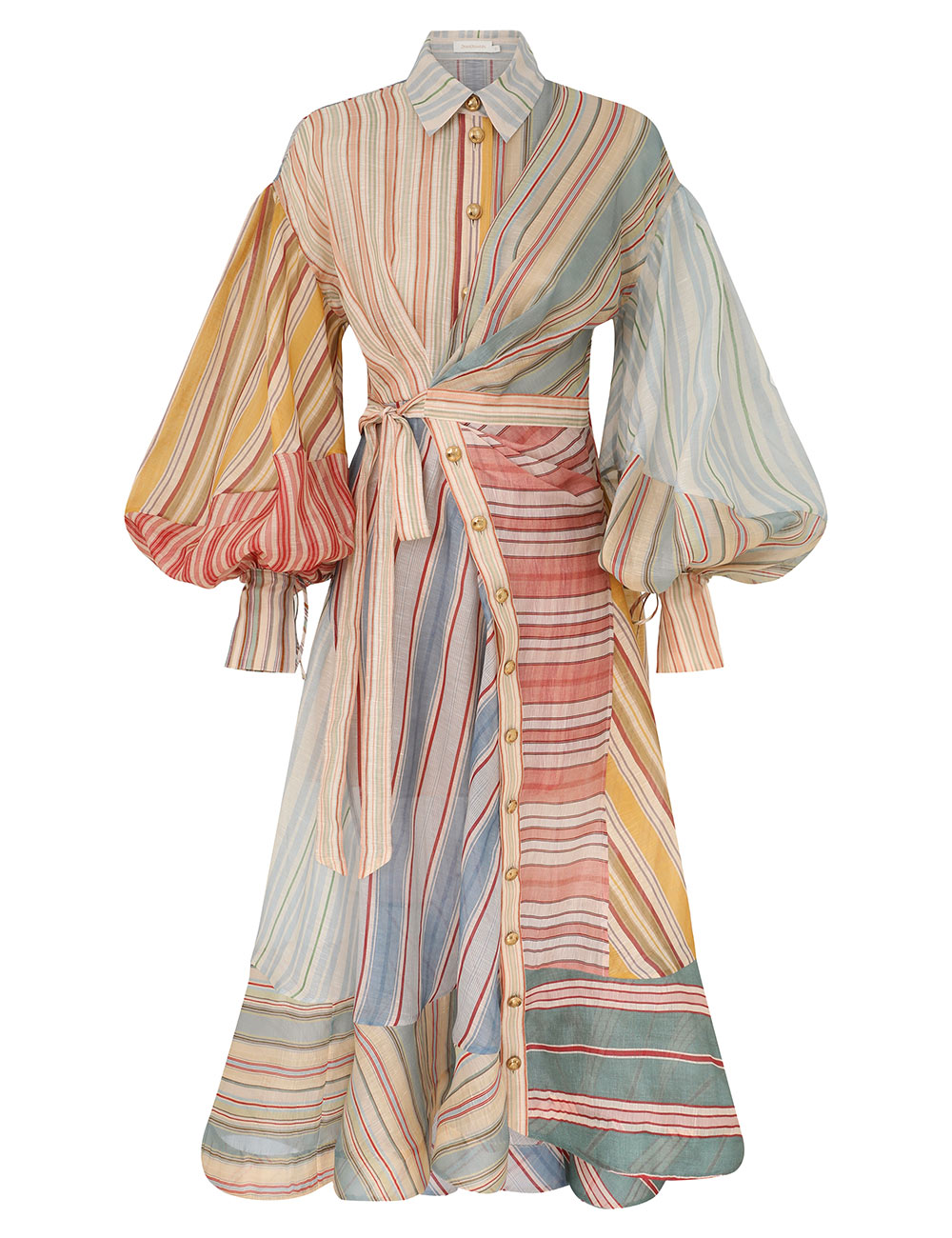 Rebellion Striped Midi Dress