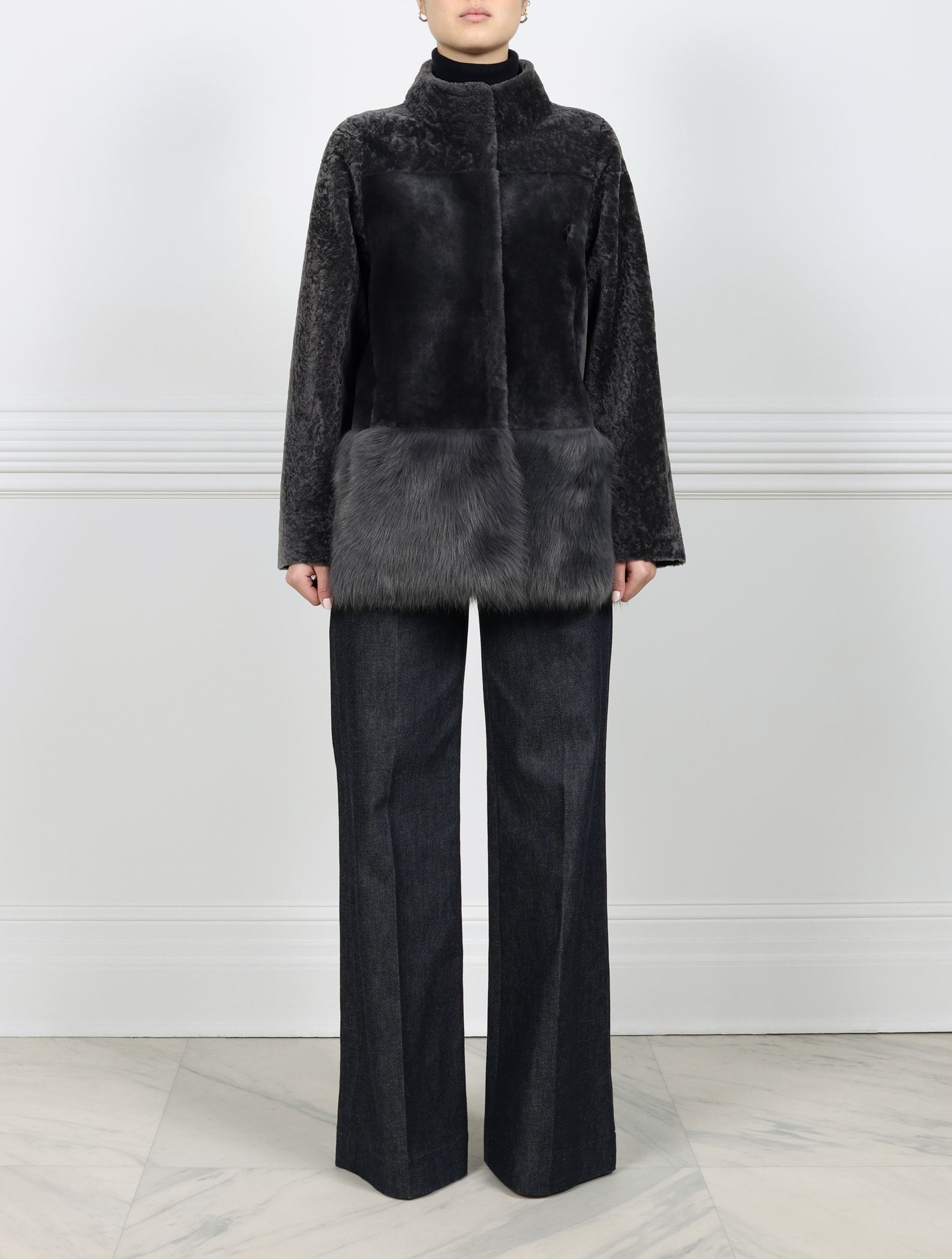 3-Tier Shearling Coat