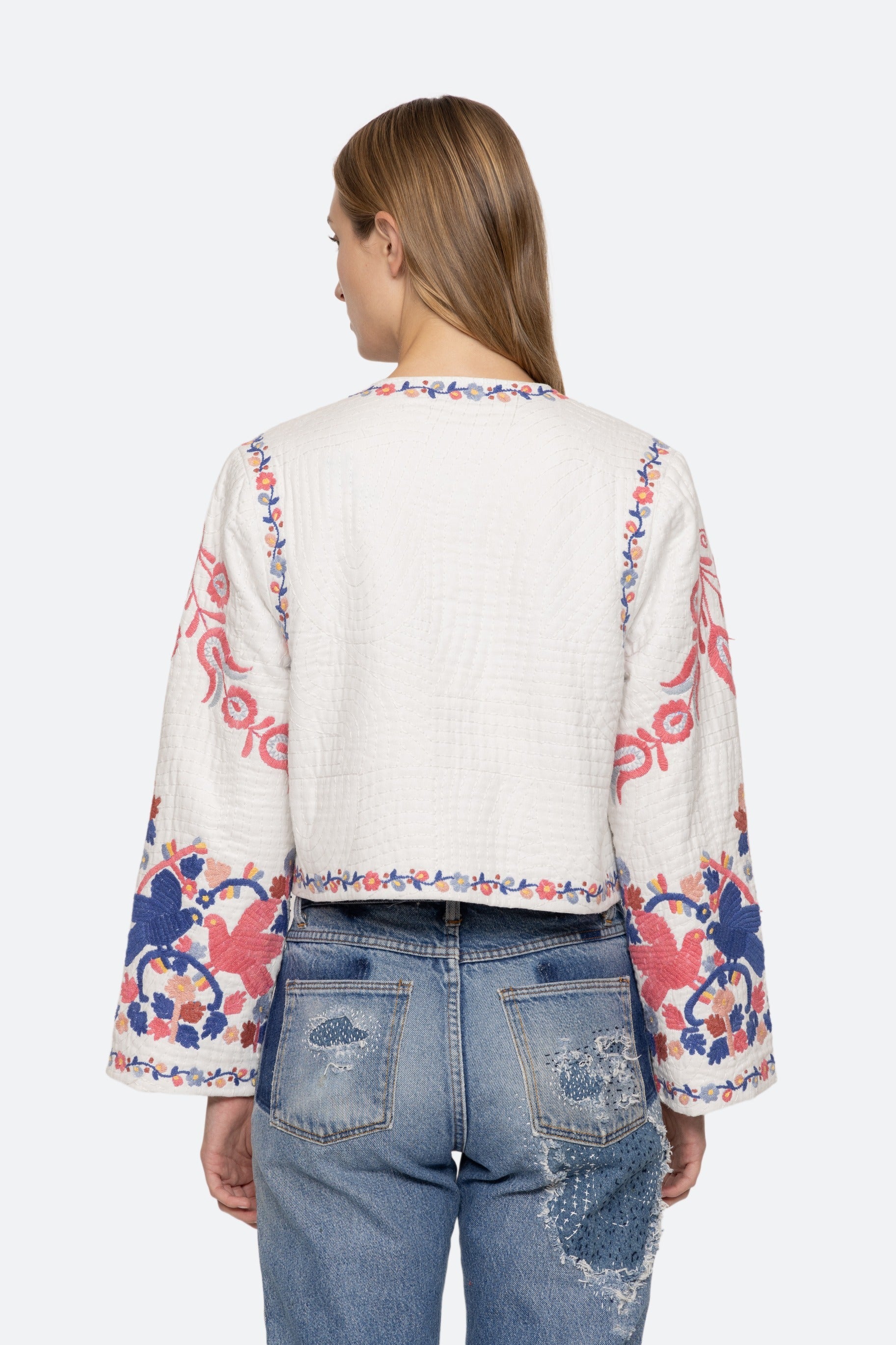 Eevi Embroidered Twill Jacket