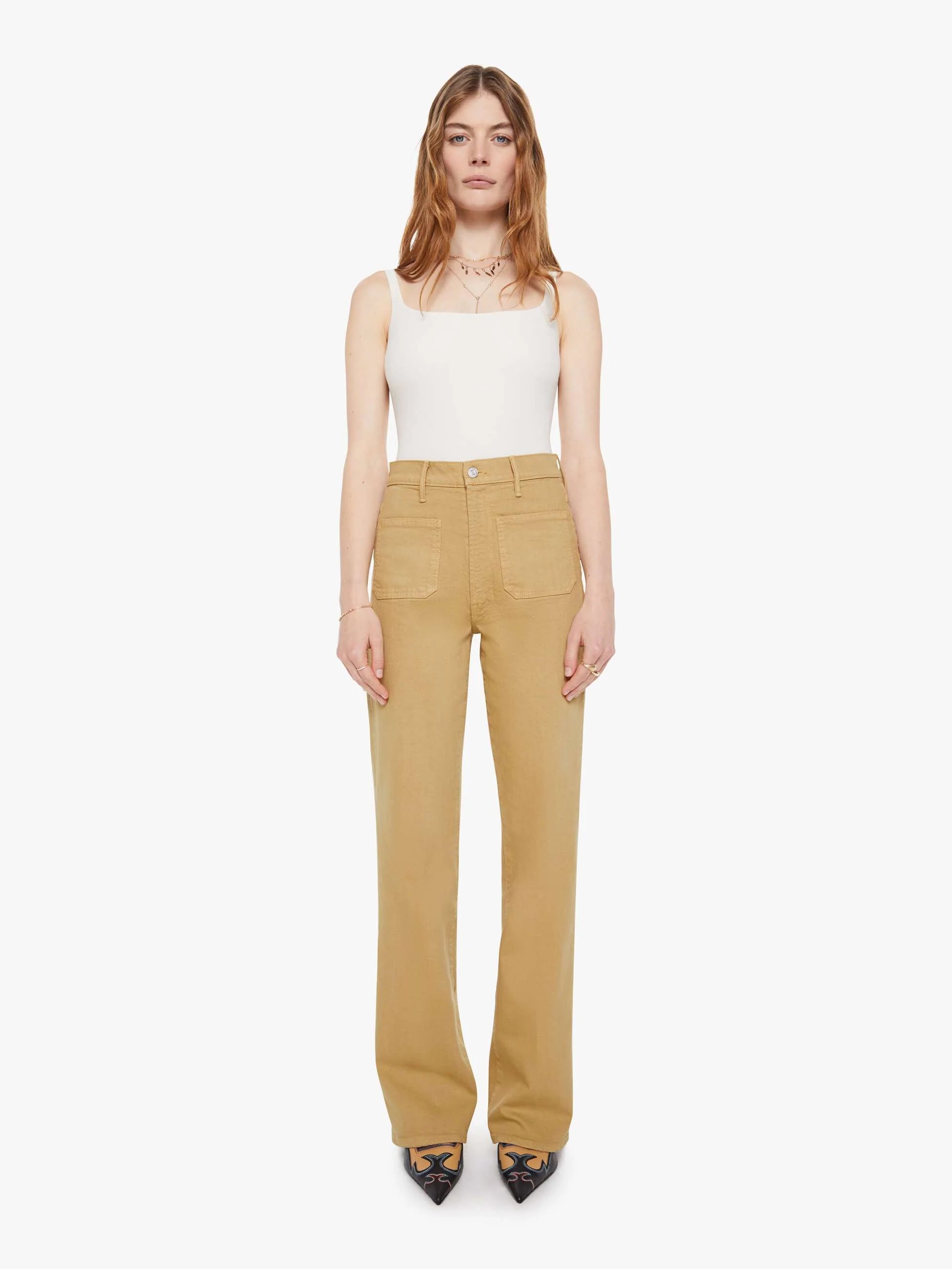 High Waisted Bookie Sneak Jean