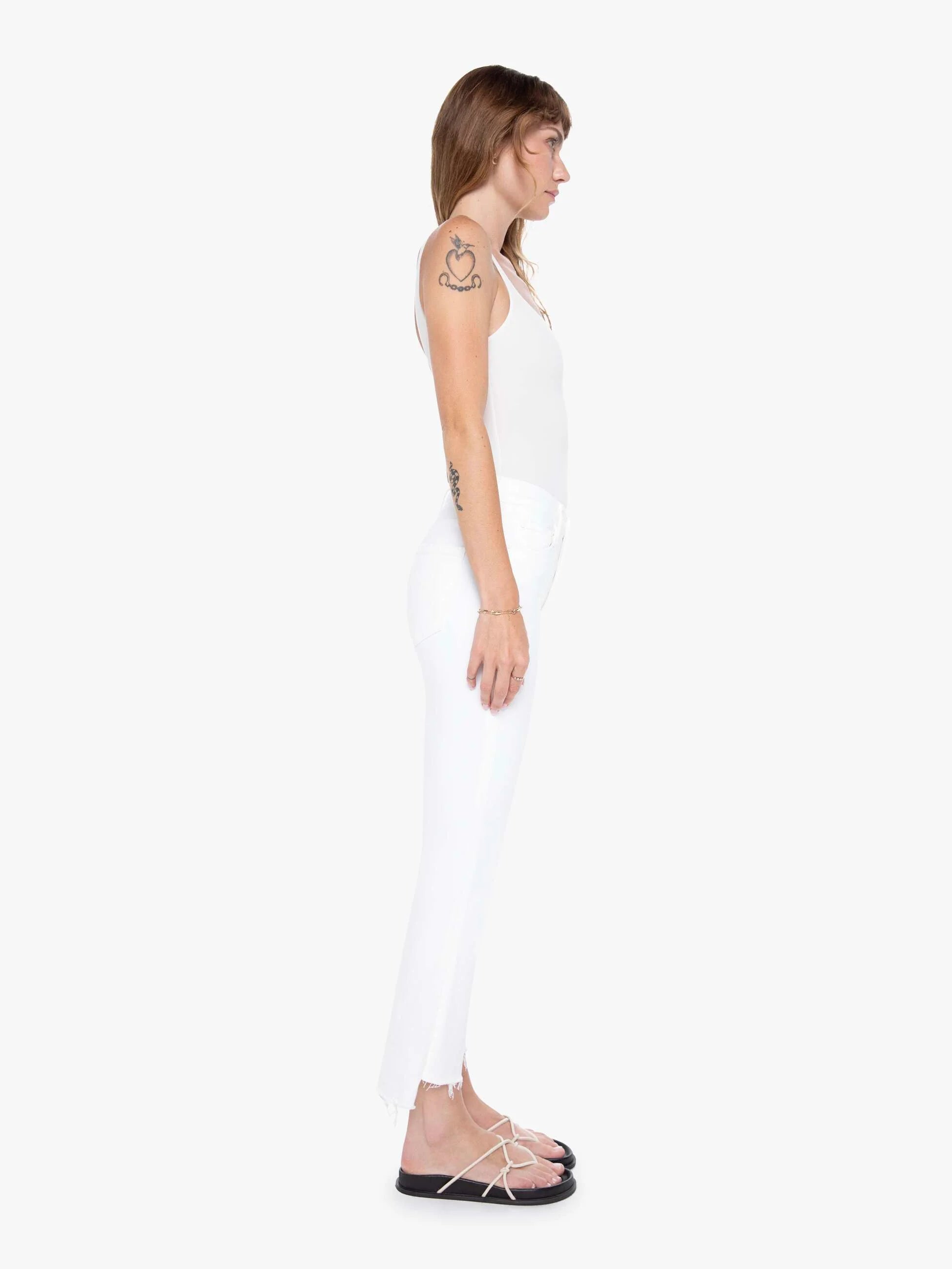 The Insider Crop Step Fray Jean