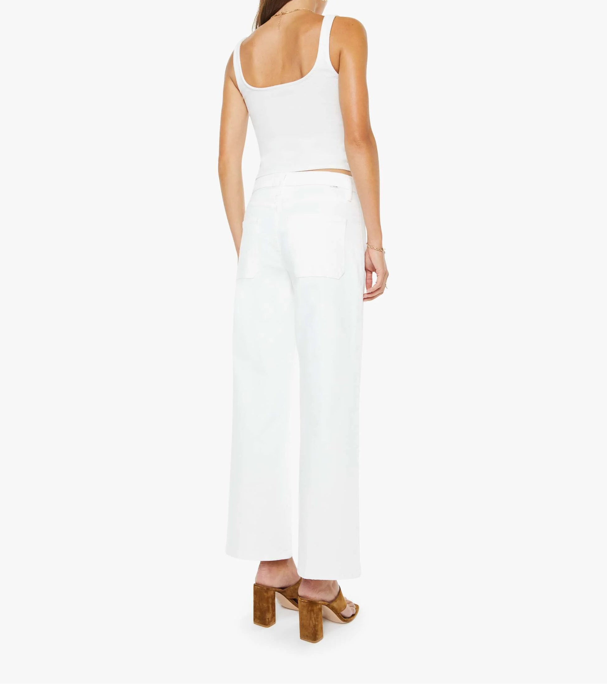 Patch Pocket Mid Rise Maven Ankle Jean
