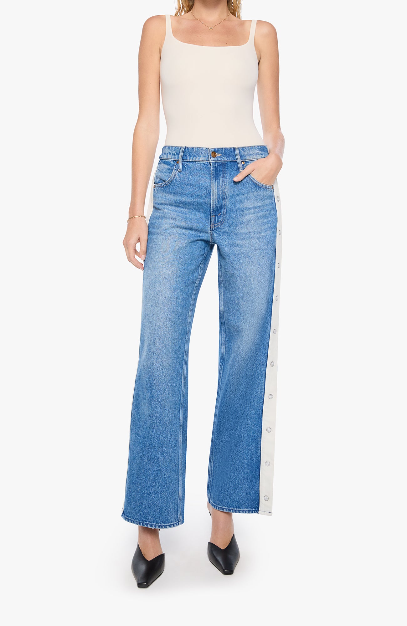 The Striped Resealable Skimp Jean