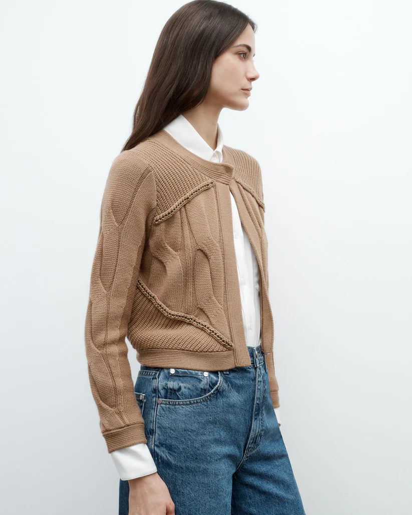 Chain Sweater Jacket