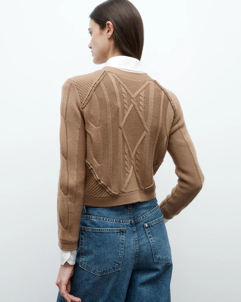 Chain Sweater Jacket