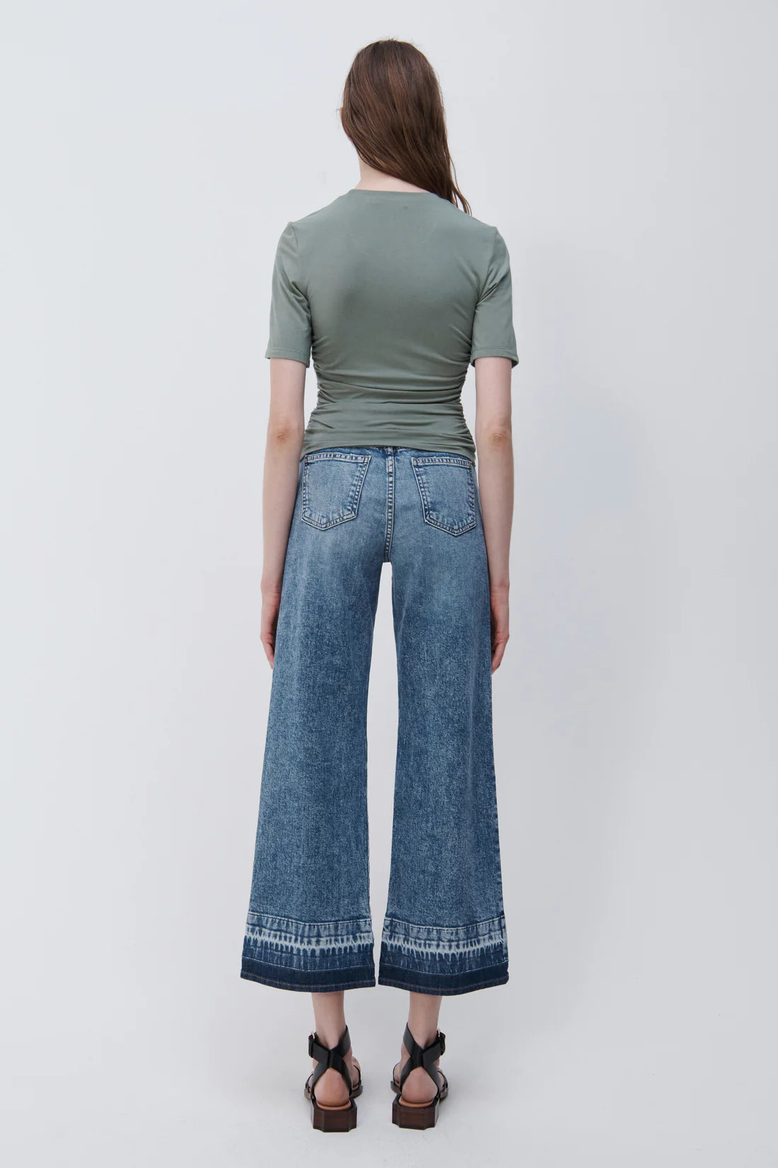 Jude High Rise Crop Wide Leg Jean