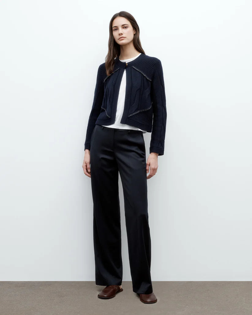 Chain Sweater Jacket