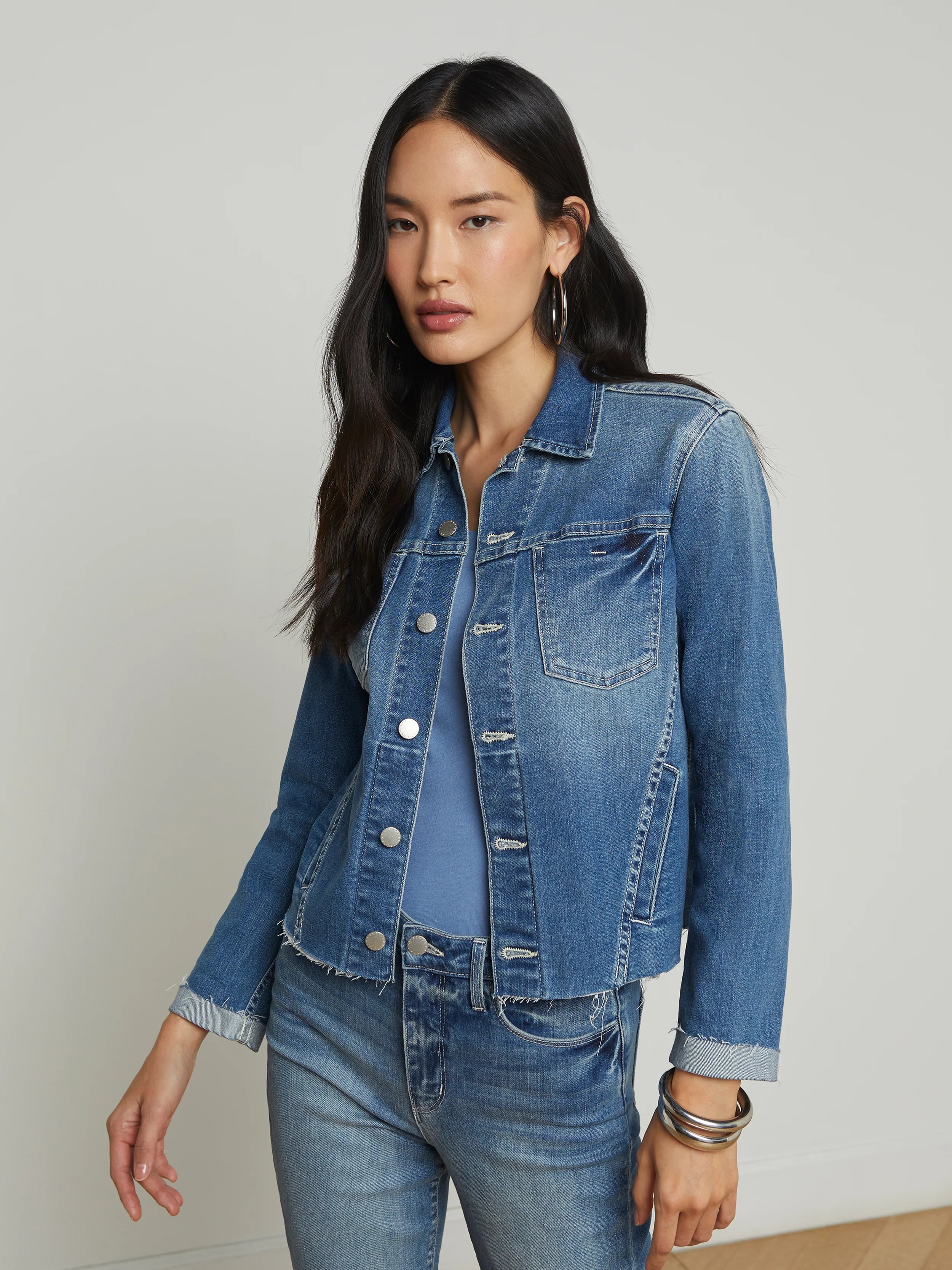 Janelle Slim Raw Jacket