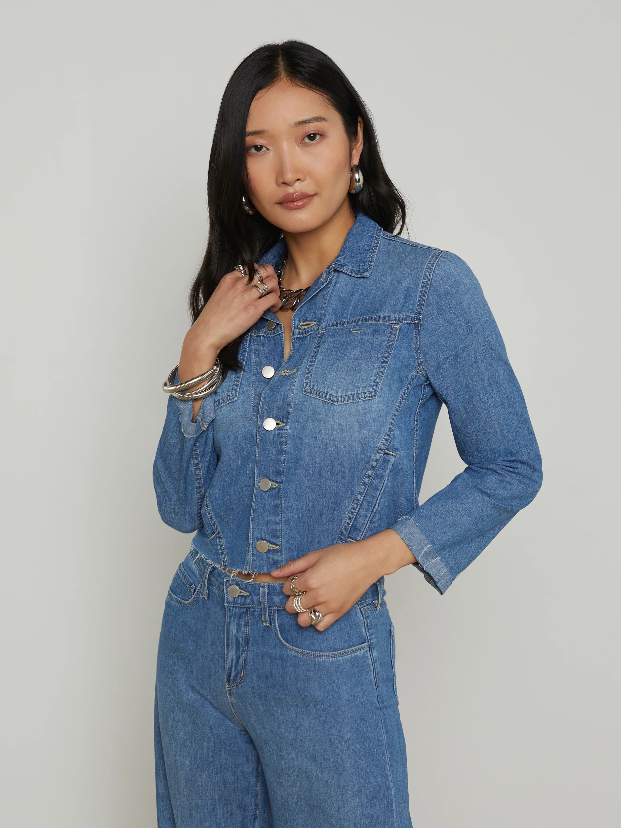 Janelle Slim Raw Jacket