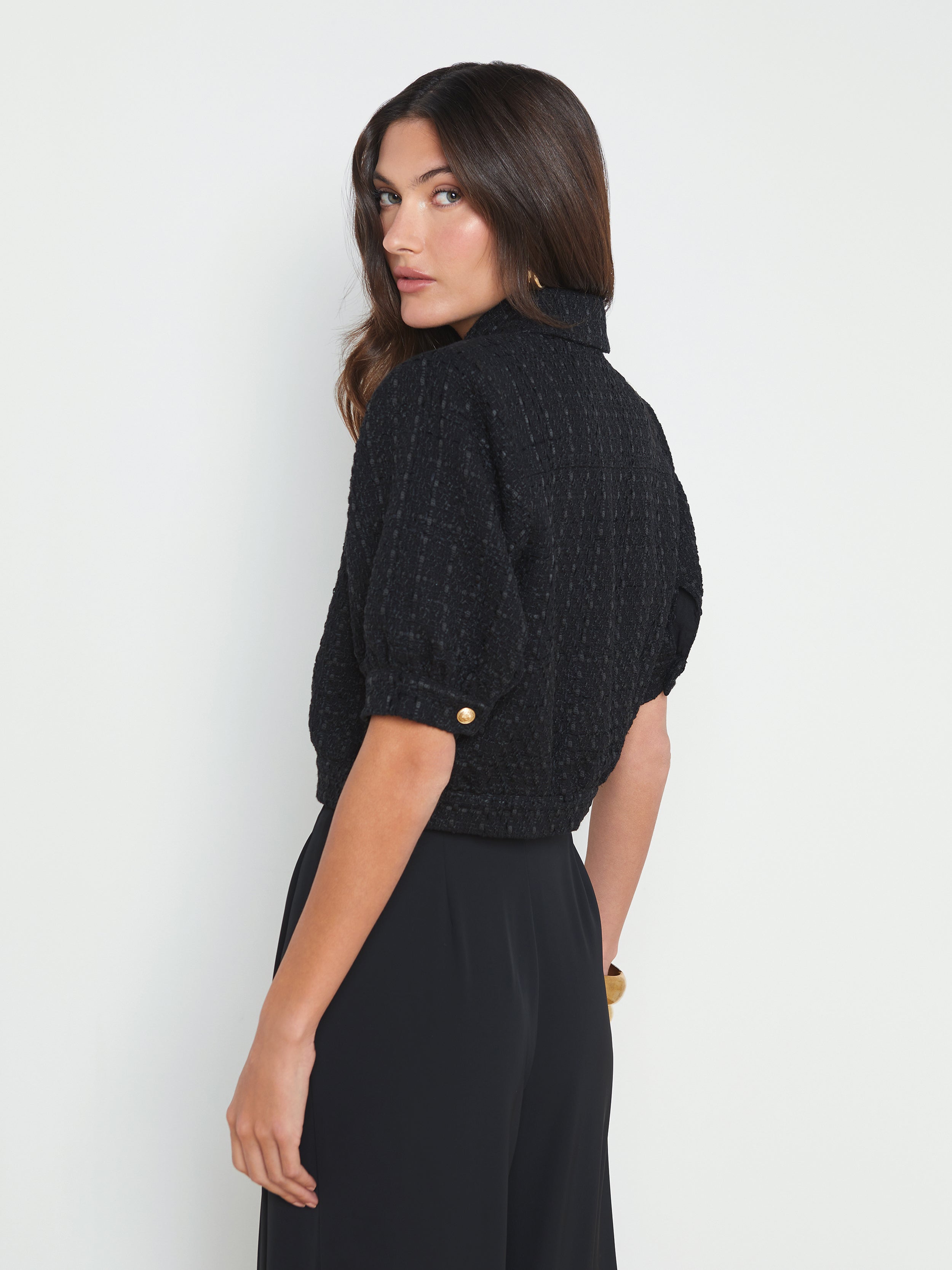 Cove Crop Shirt Sleeve Jacket