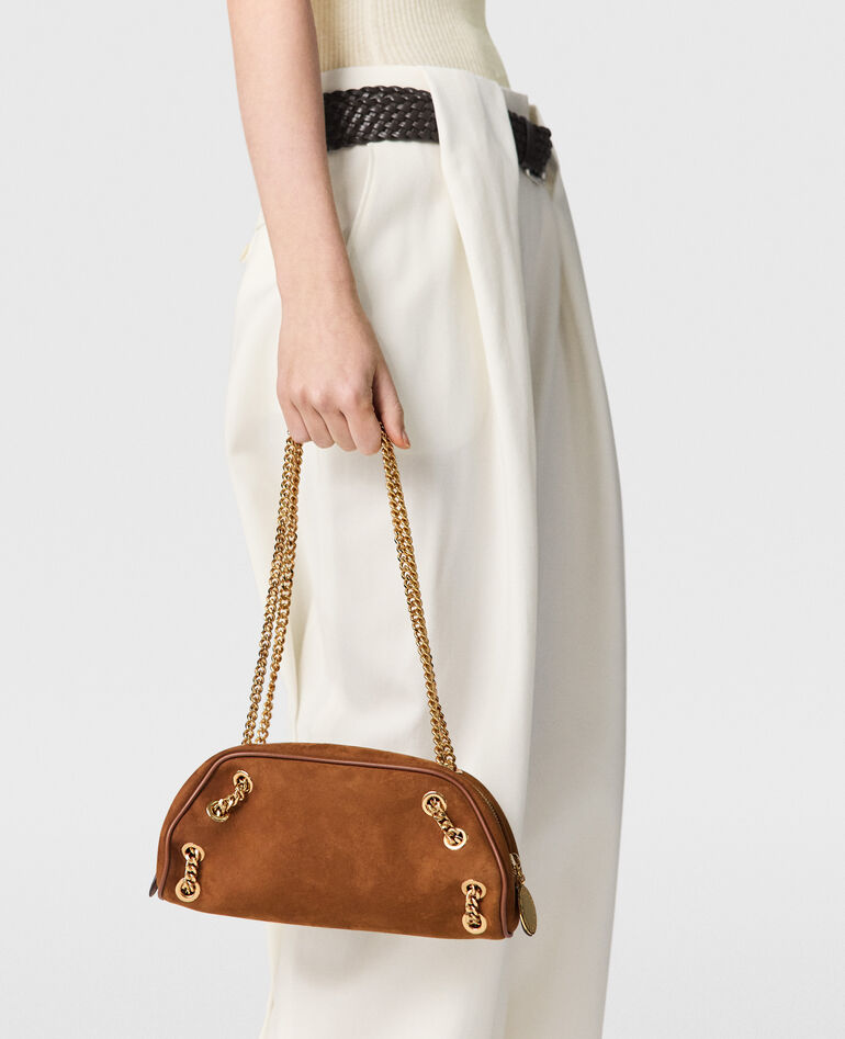Small Bowling Bag Alter Suede Brandy
