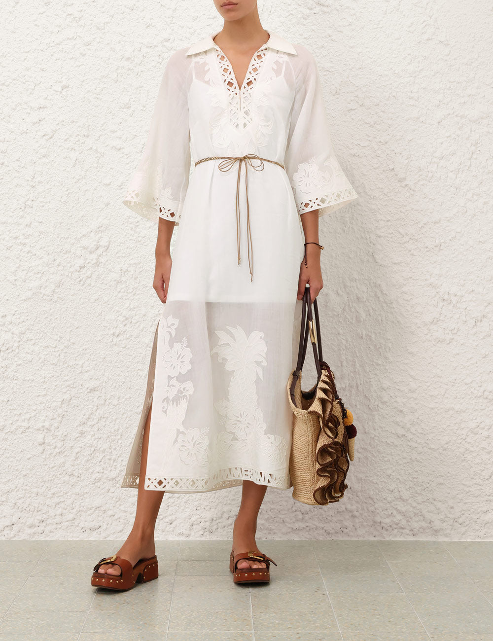 Indra Embroidered Maxi Dress