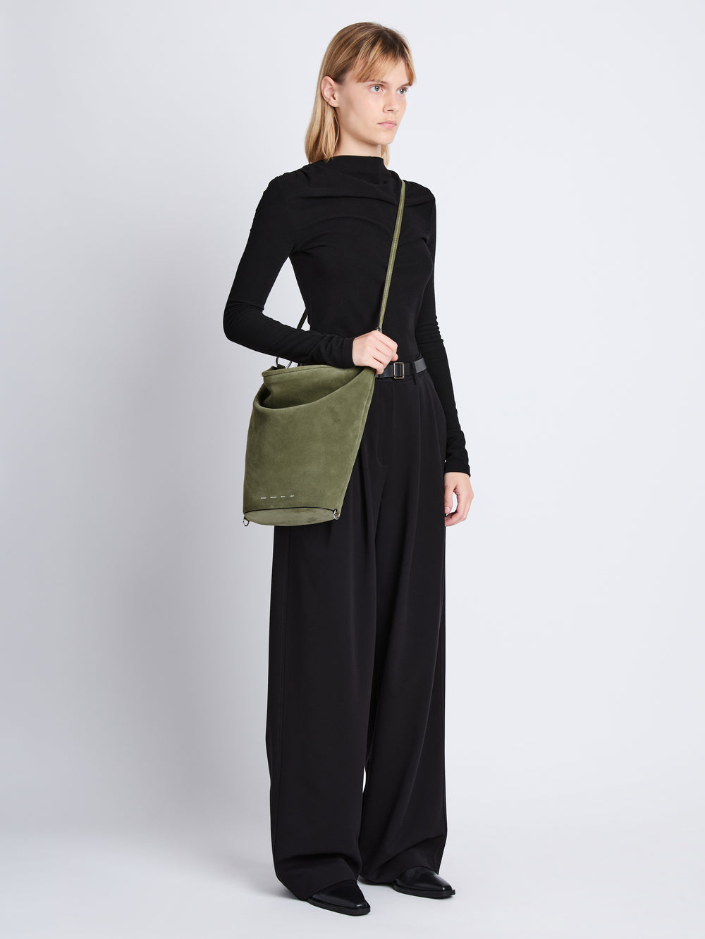 Suede Spring Bucket Bag