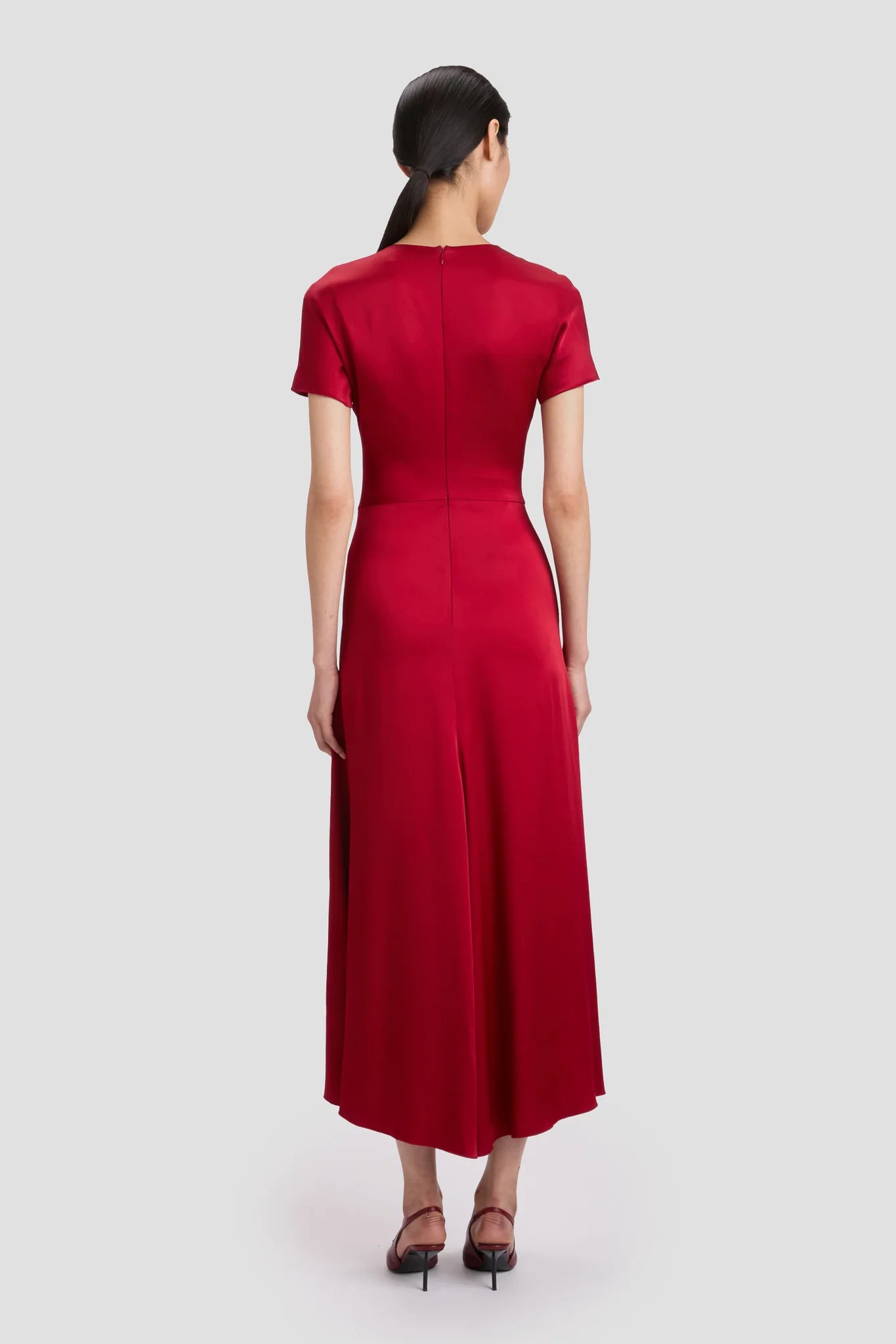 Gathered Detail T-Shirt Midi Dress