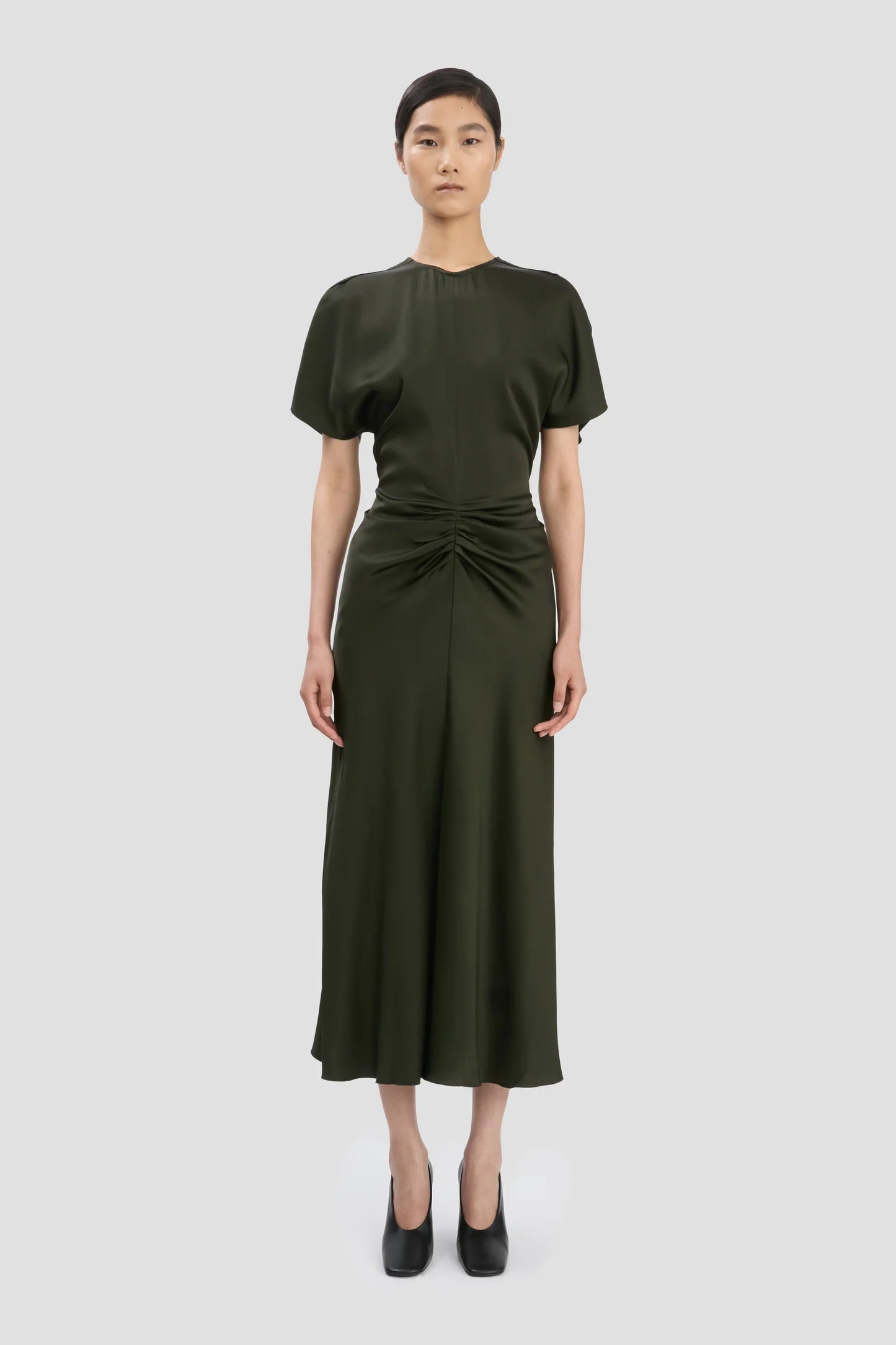 V-Neck Bella Midi Dress