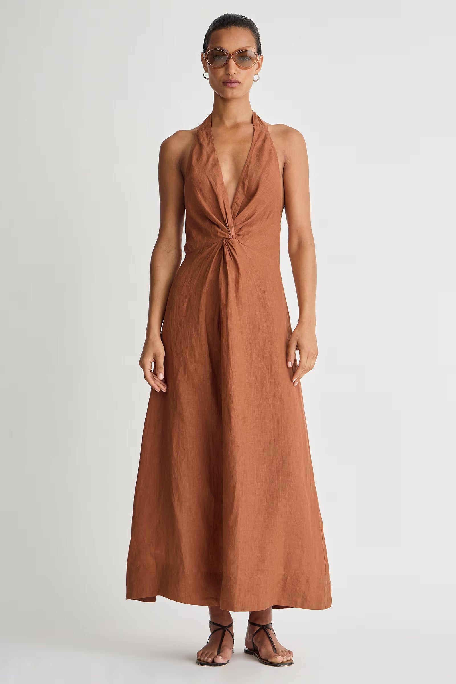 Salome Halter Maxi Dress