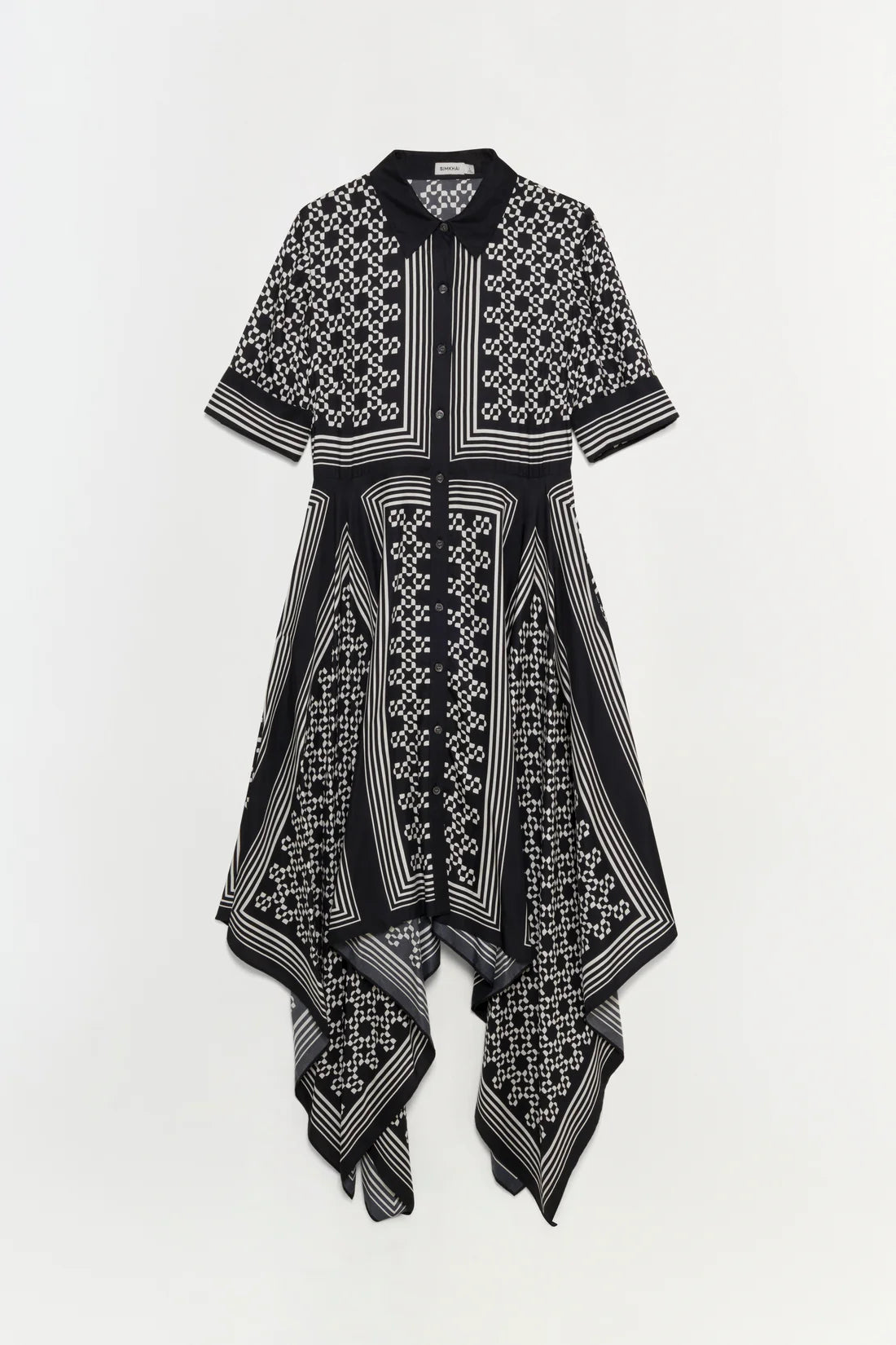 Abrielle Handkerchief Midi Dress
