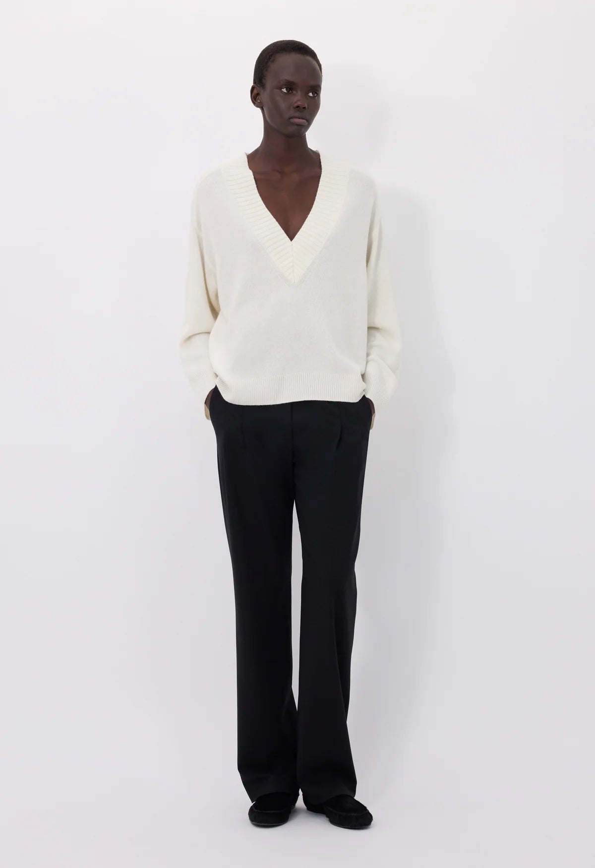 Sage LDS V Neck Sweater