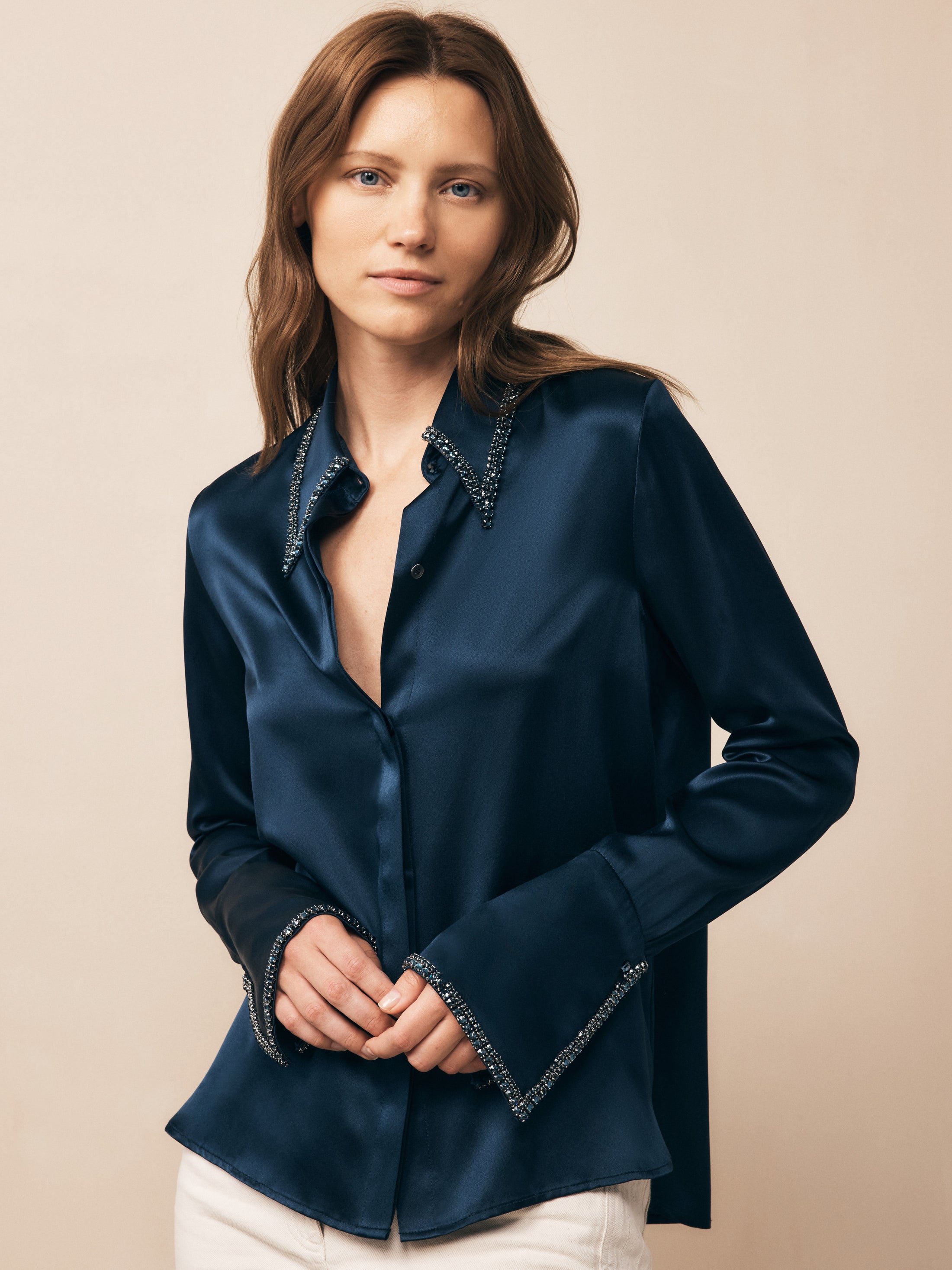 Object of Affection with Crystals Shirt