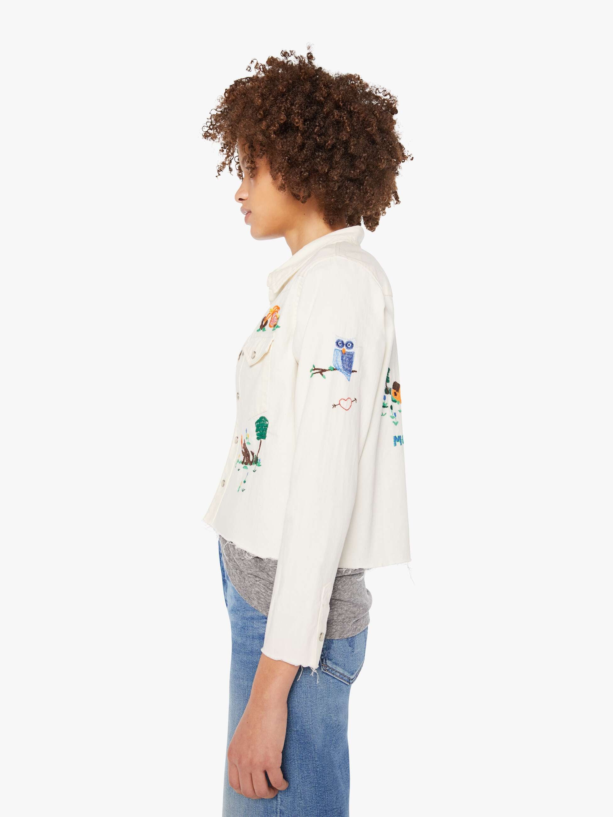The Super Exs Crop Fray Jacket