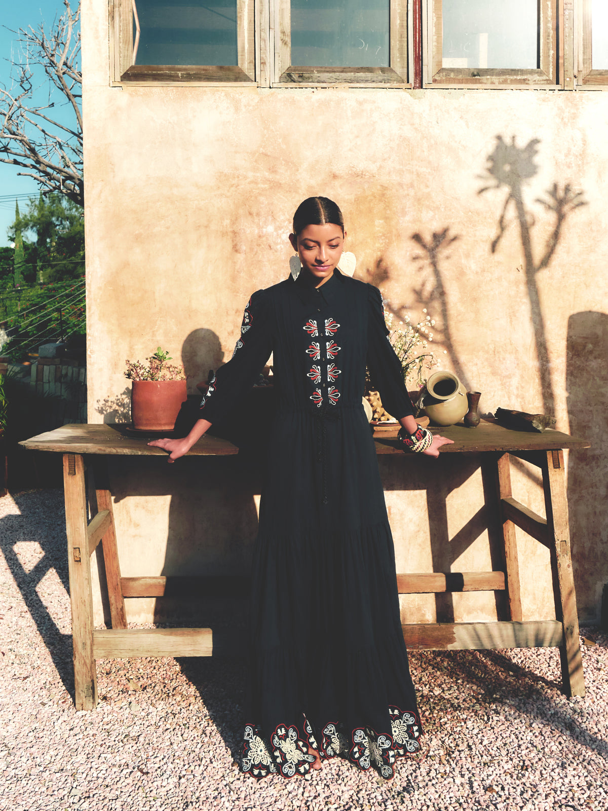 Long Sleeve Geo Dress