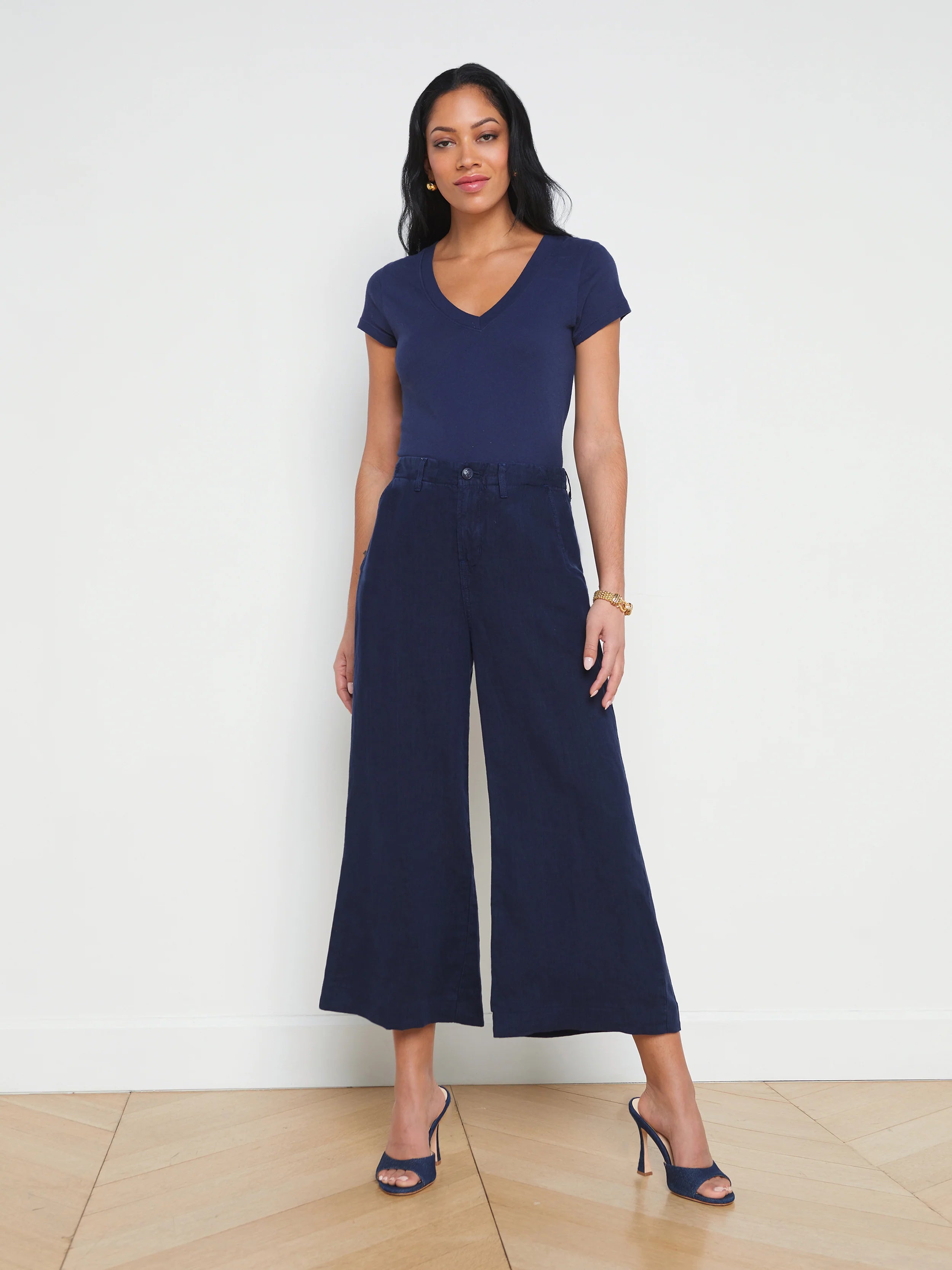 Henderson Linen Cropped Pant