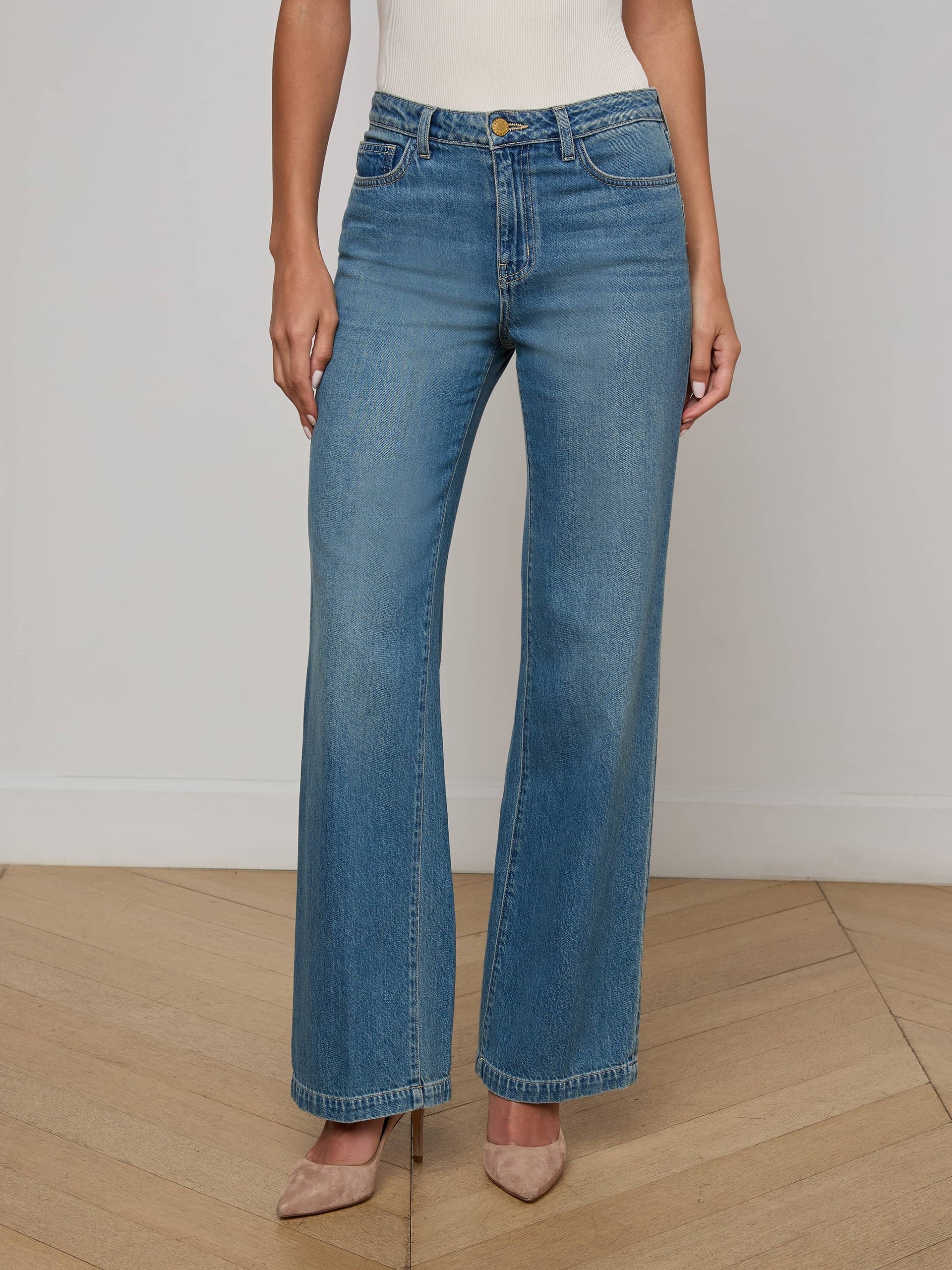 Scottie High Rise Wide Leg Jean