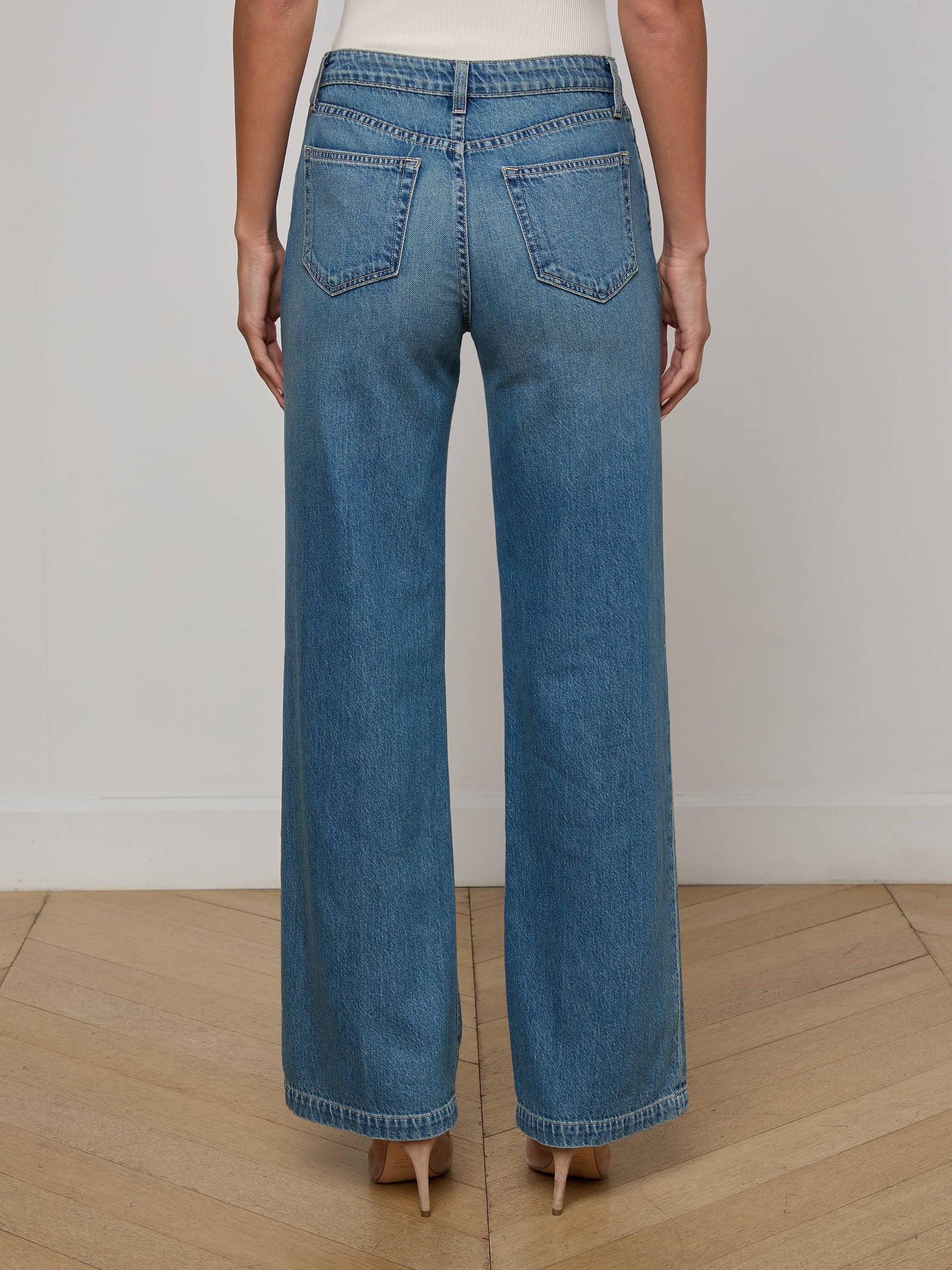 Scottie High Rise Wide Leg Jean
