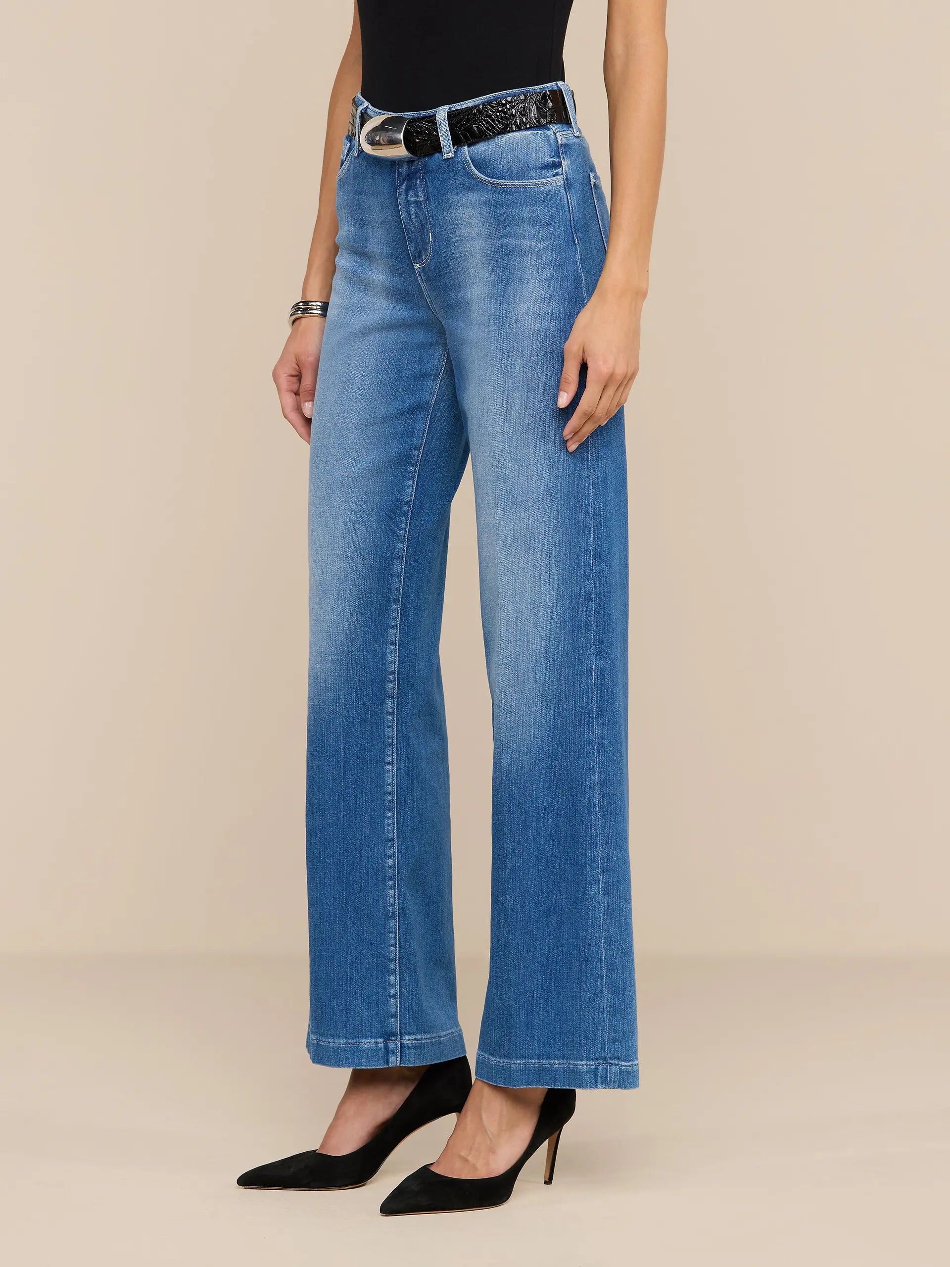 Scottie High Rise Wide Leg Jean