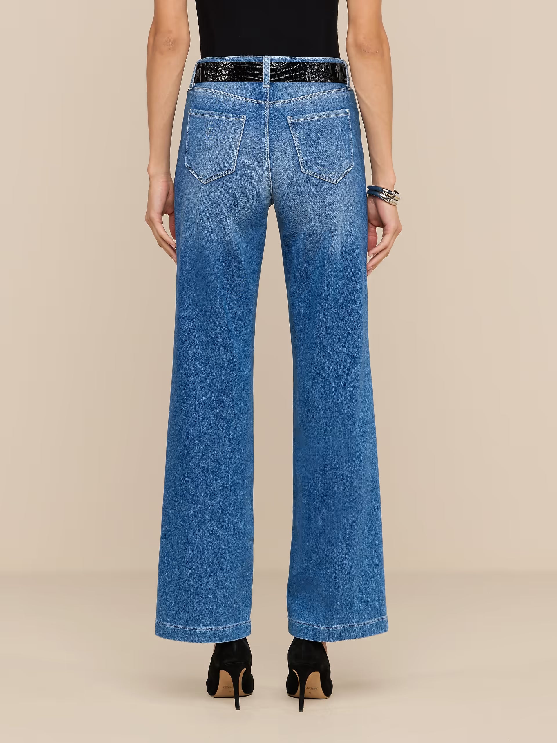 Scottie High Rise Wide Leg Jean