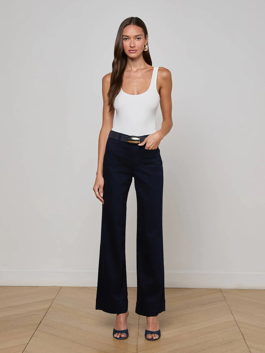 Nolan Highrise Patch Pocket Pant