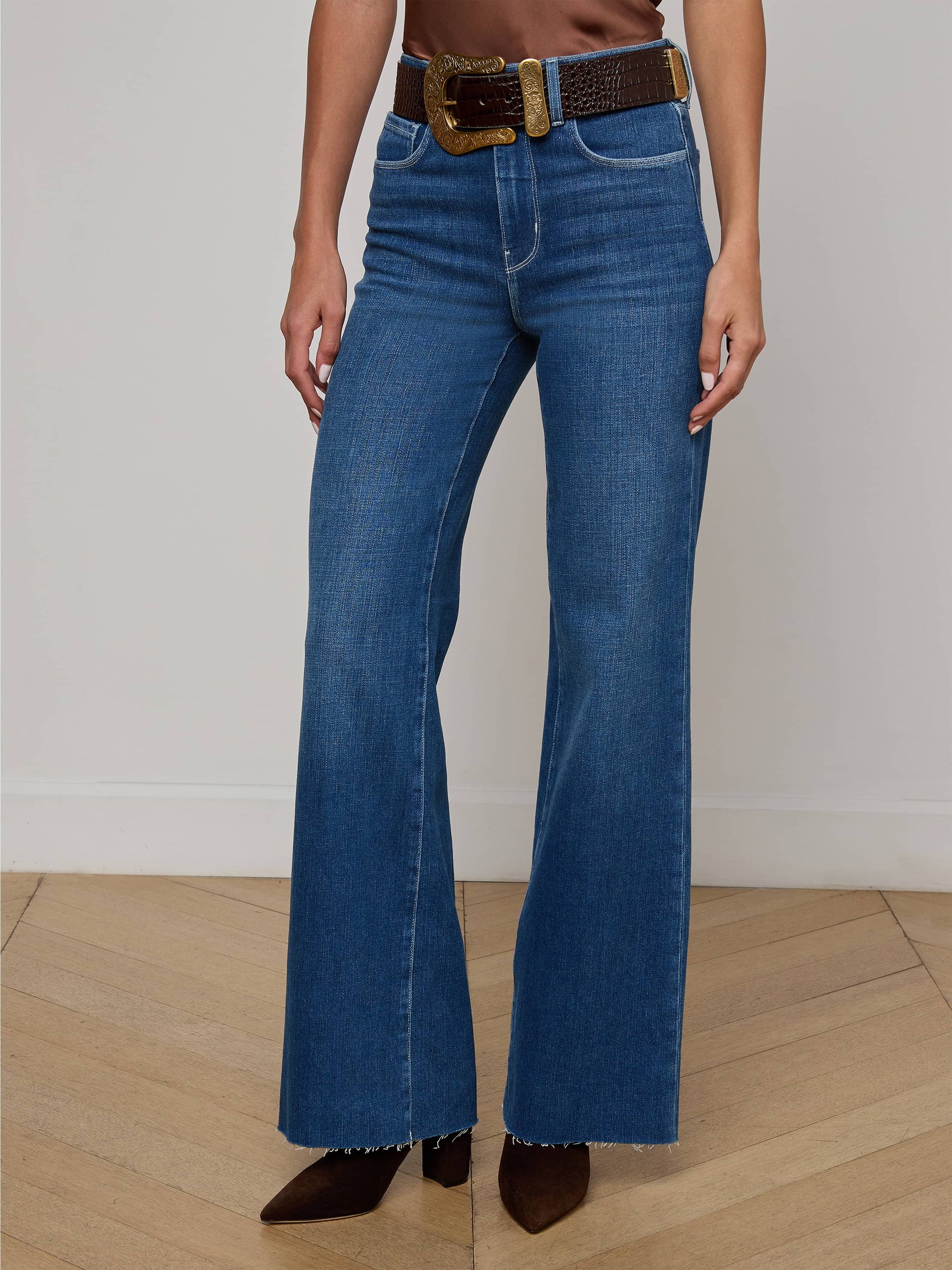 Gwenna Ultra High Rise Wide Leg Flare Jean