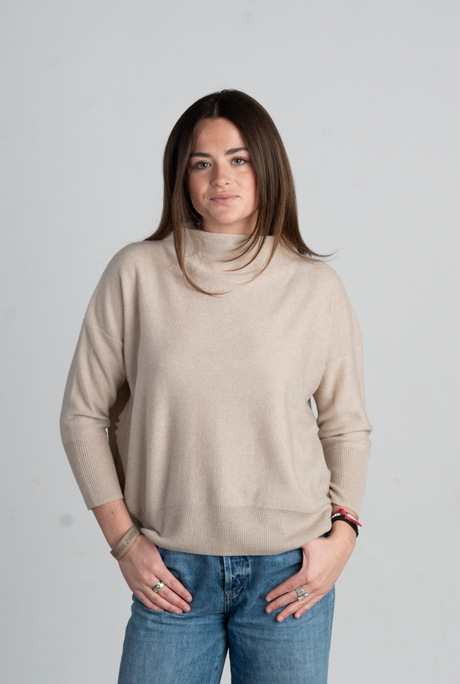 Rowan Three Quarter Mock Sweater