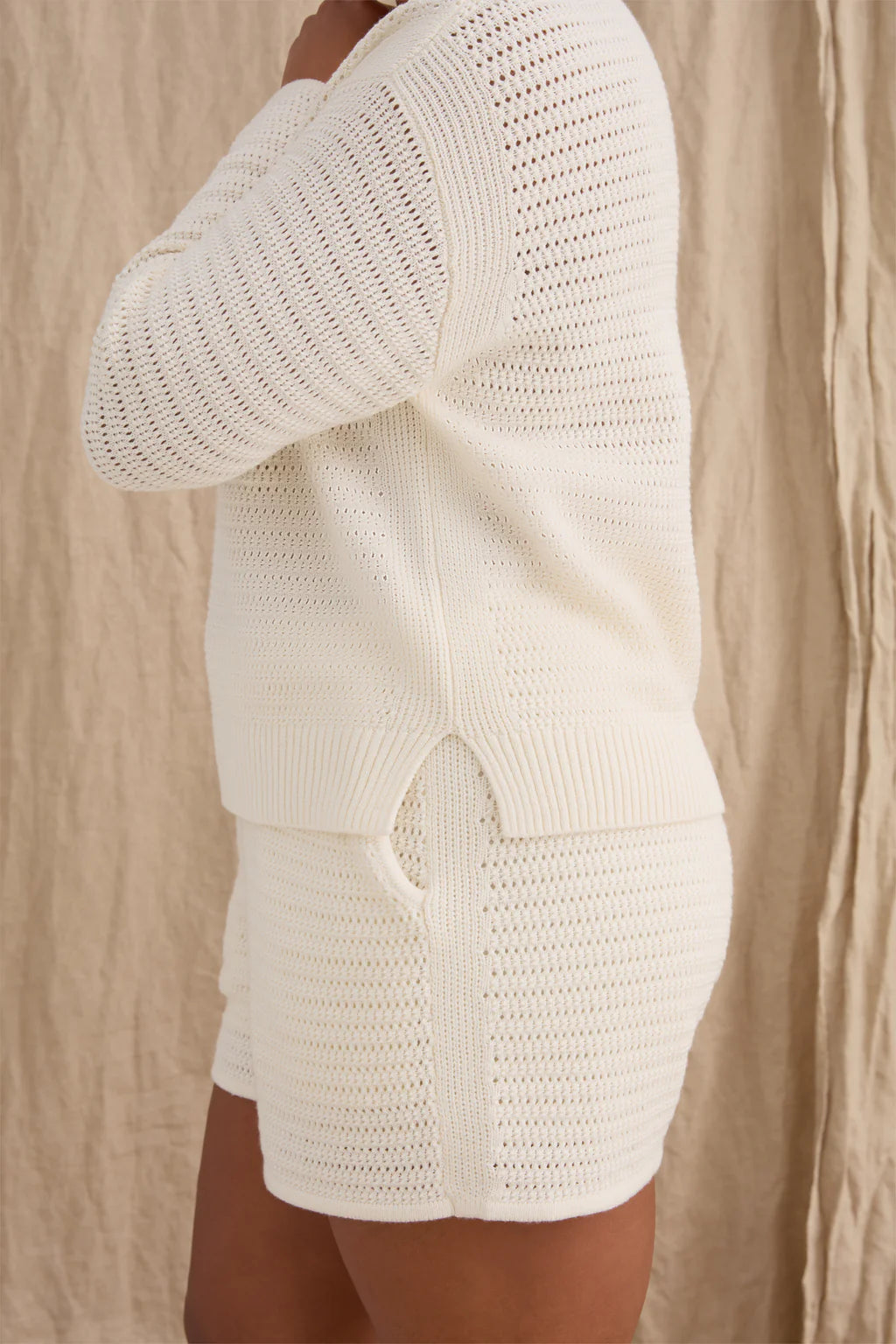 Open Knit Short