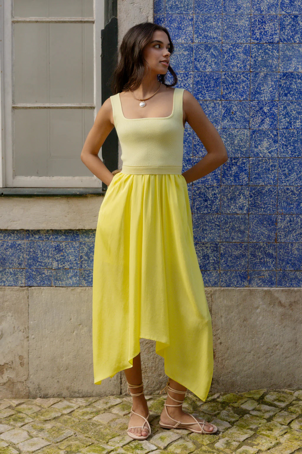 The Awaken Mixed Media Dress