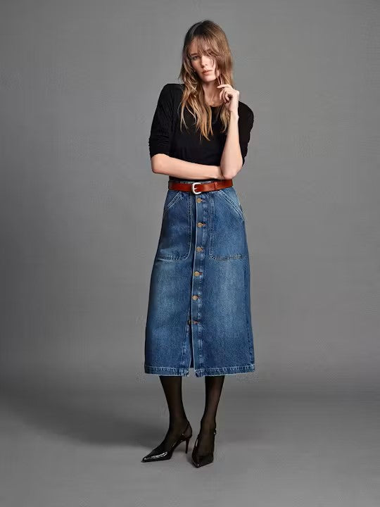 Modern Pocket Midi Skirt