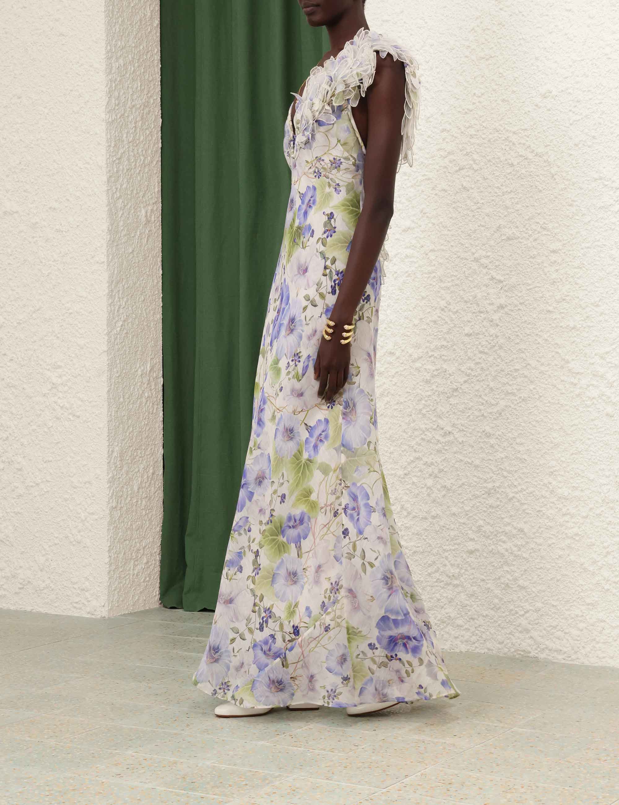 Natura Feather Slip Gown