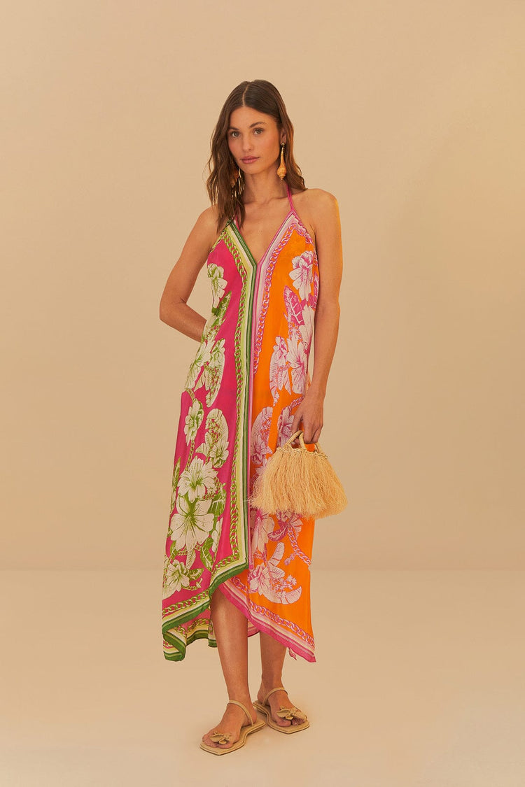 Mixed Scarves Cover Up