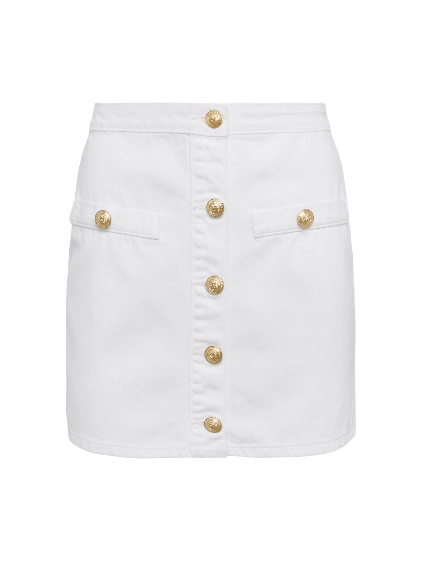 Kris Button Front Mini Skirt