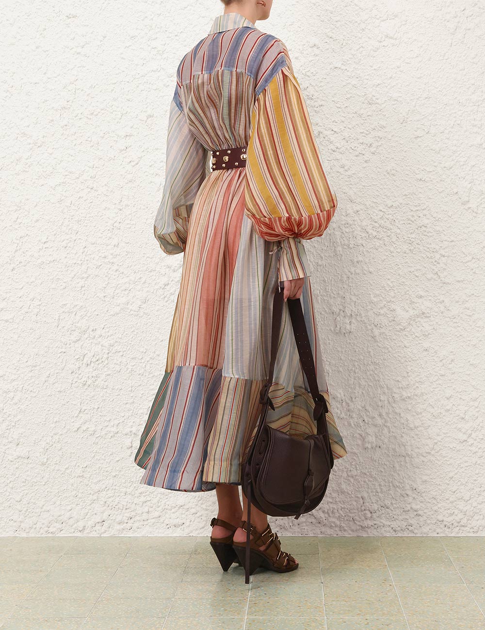 Rebellion Striped Midi Dress