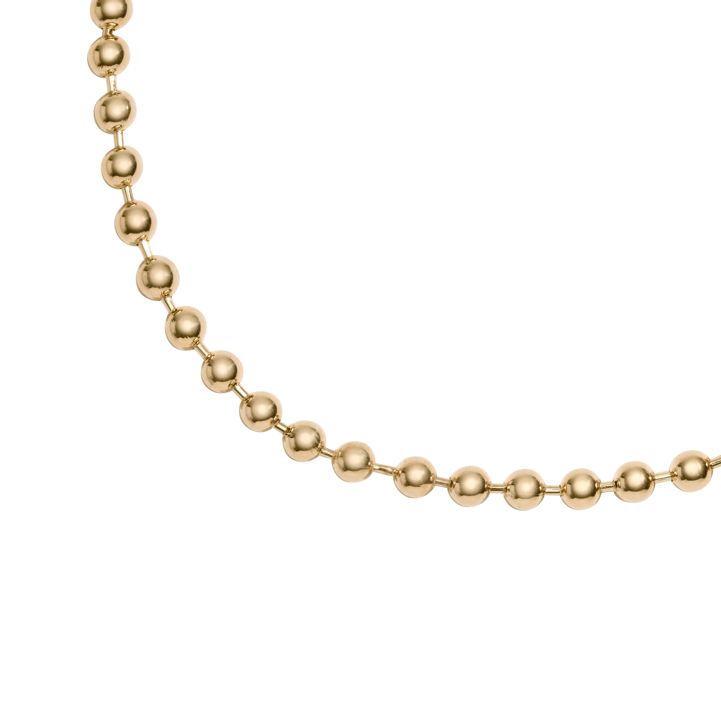 Continual Small Brass Pearl Necklace