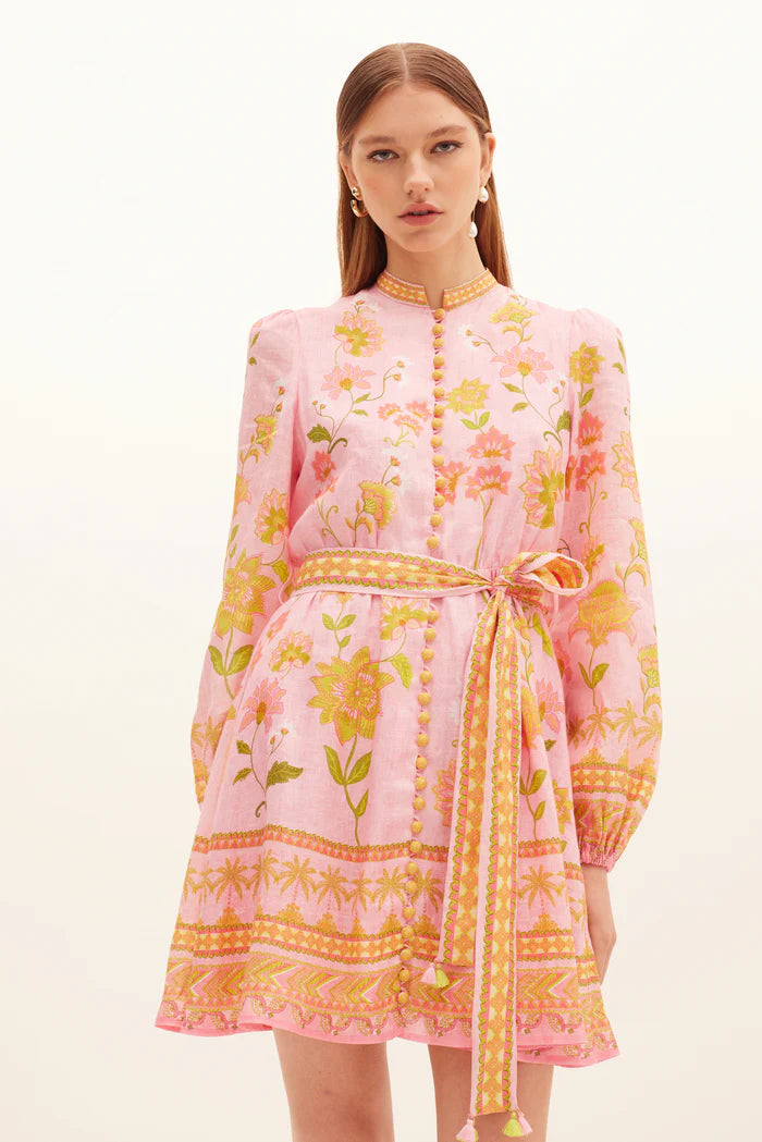 Ruellia Button Mini Dress