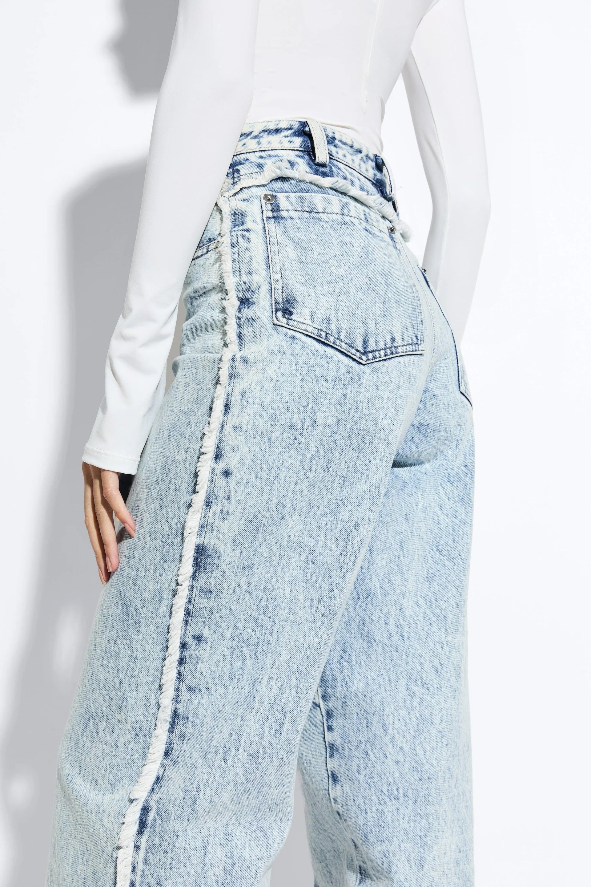 Lightwash Denim Double Seam Pant