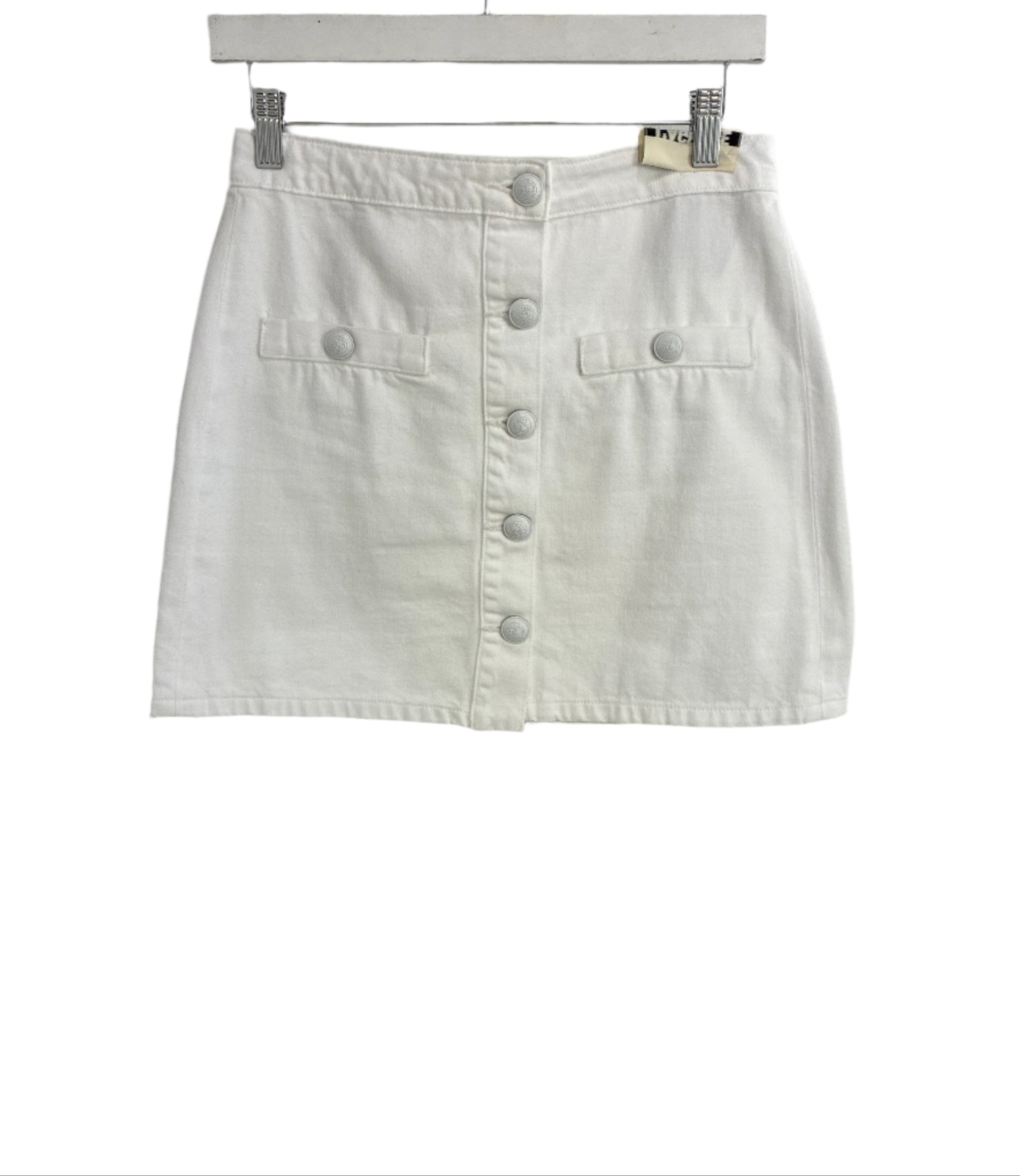 Kris Button Front Mini Skirt